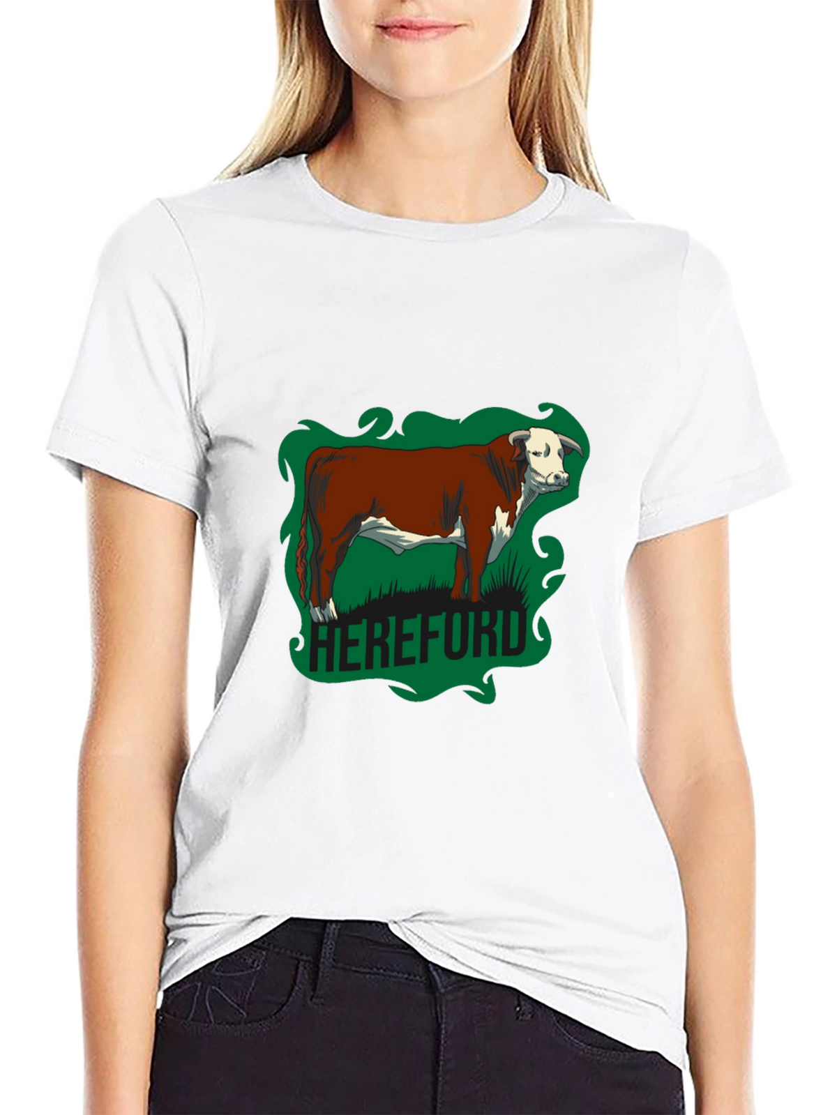 Hereford Bull Graphic Tee - Farm Animal T-Shirt