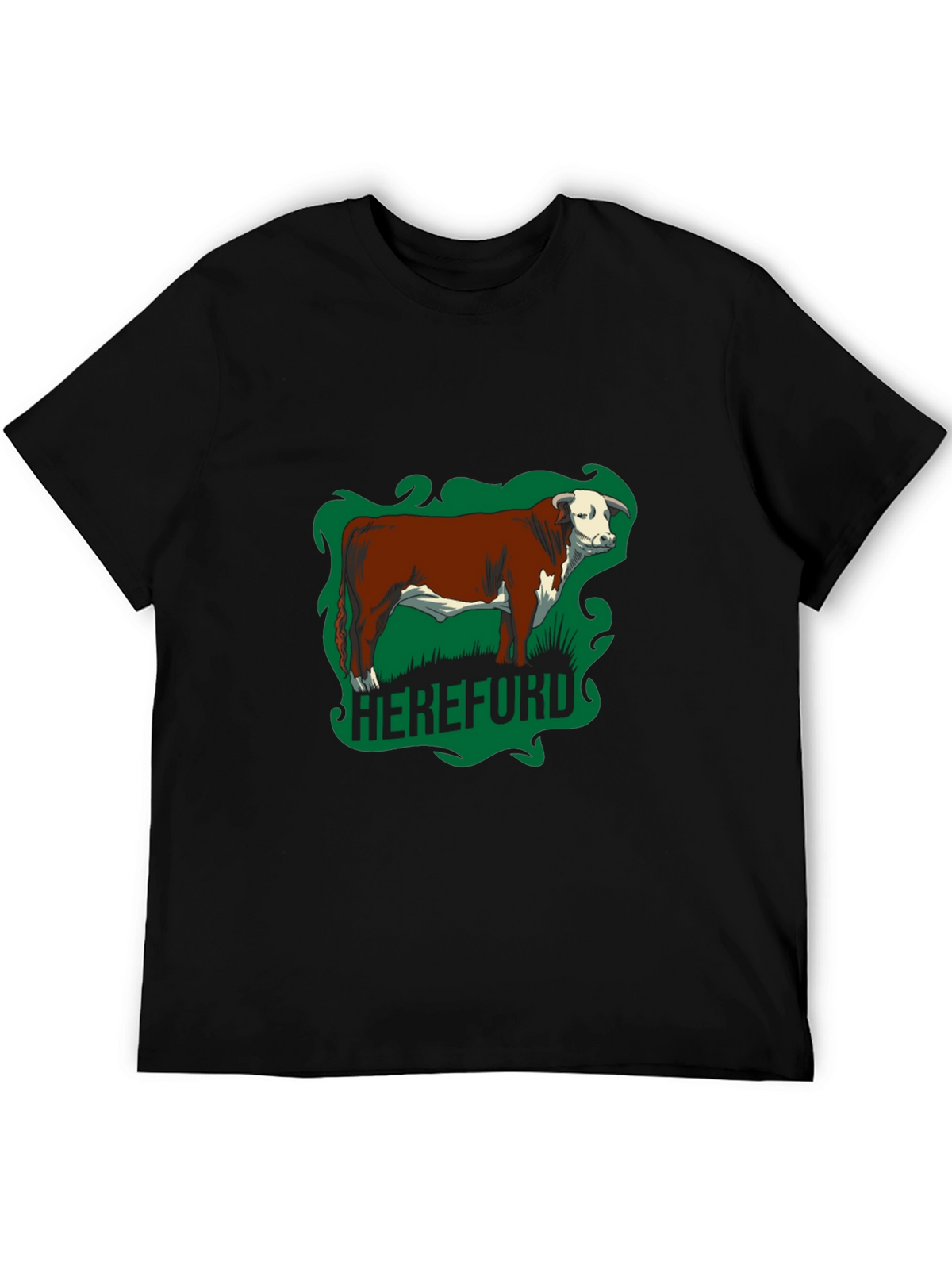 Hereford Bull Graphic Tee - Farm Animal T-Shirt