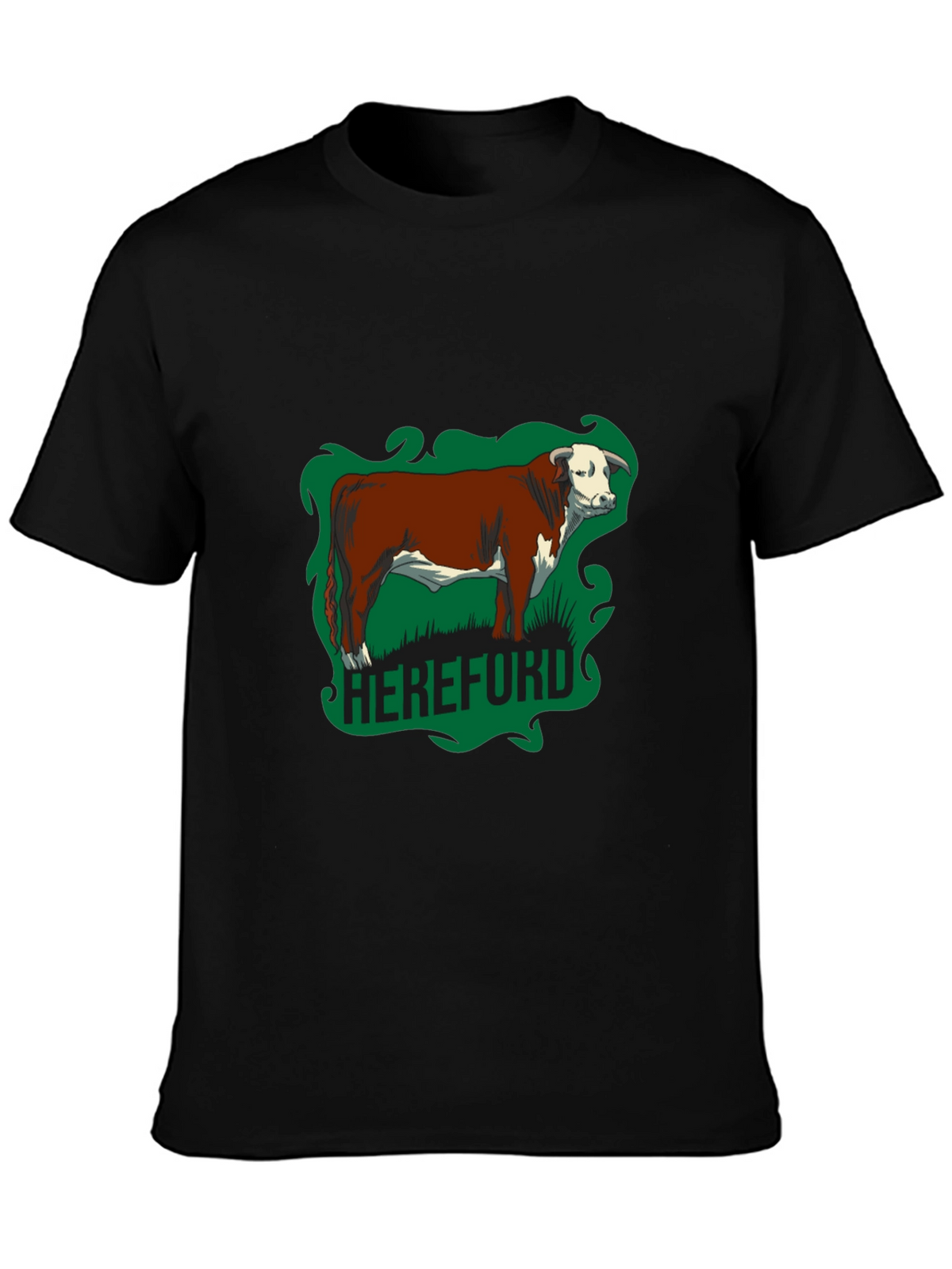 Hereford Bull Graphic Tee - Farm Animal T-Shirt