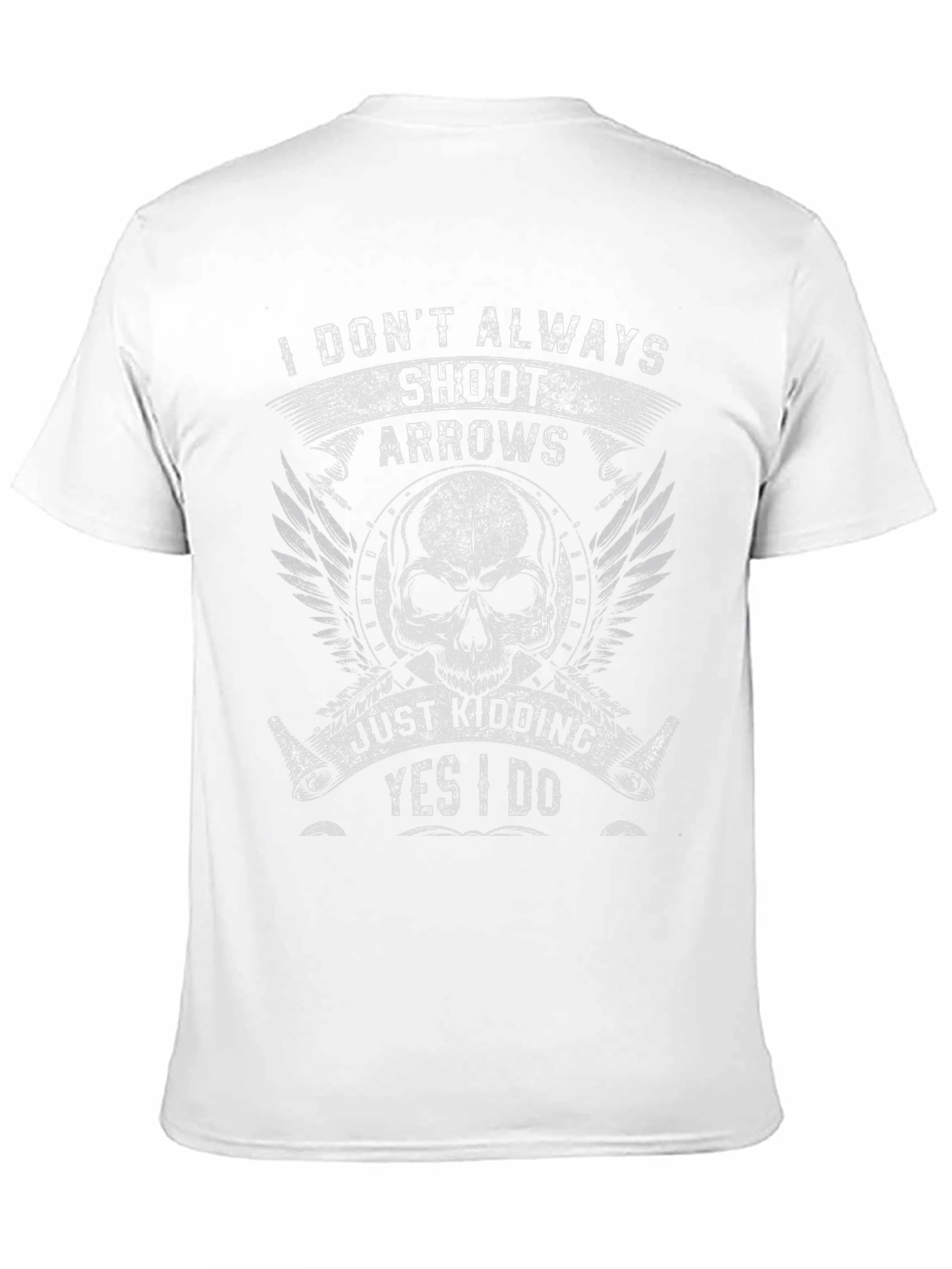 Skull Arrows Graphic T-Shirt - Funny Archery Tee