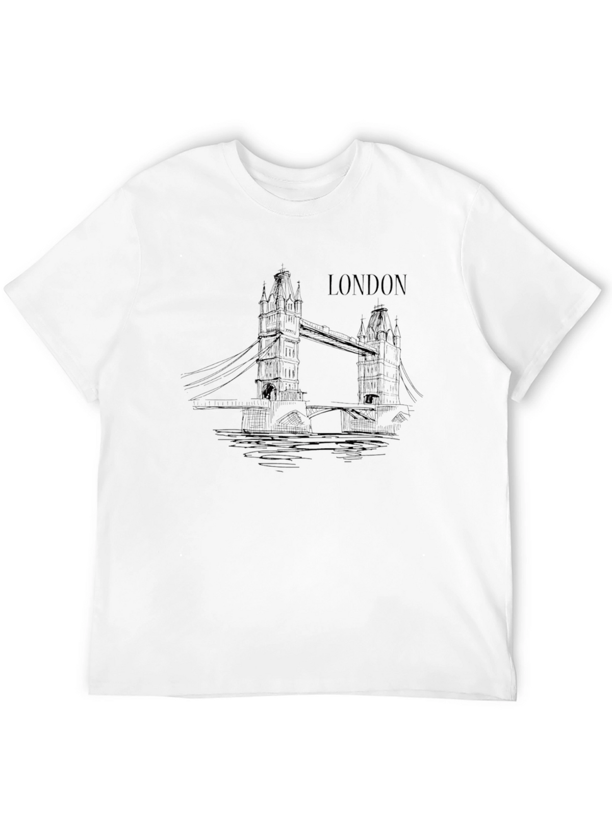 London Bridge Graphic Black T-Shirt