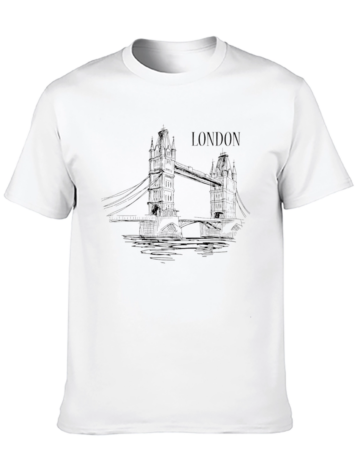 London Bridge Graphic Black T-Shirt