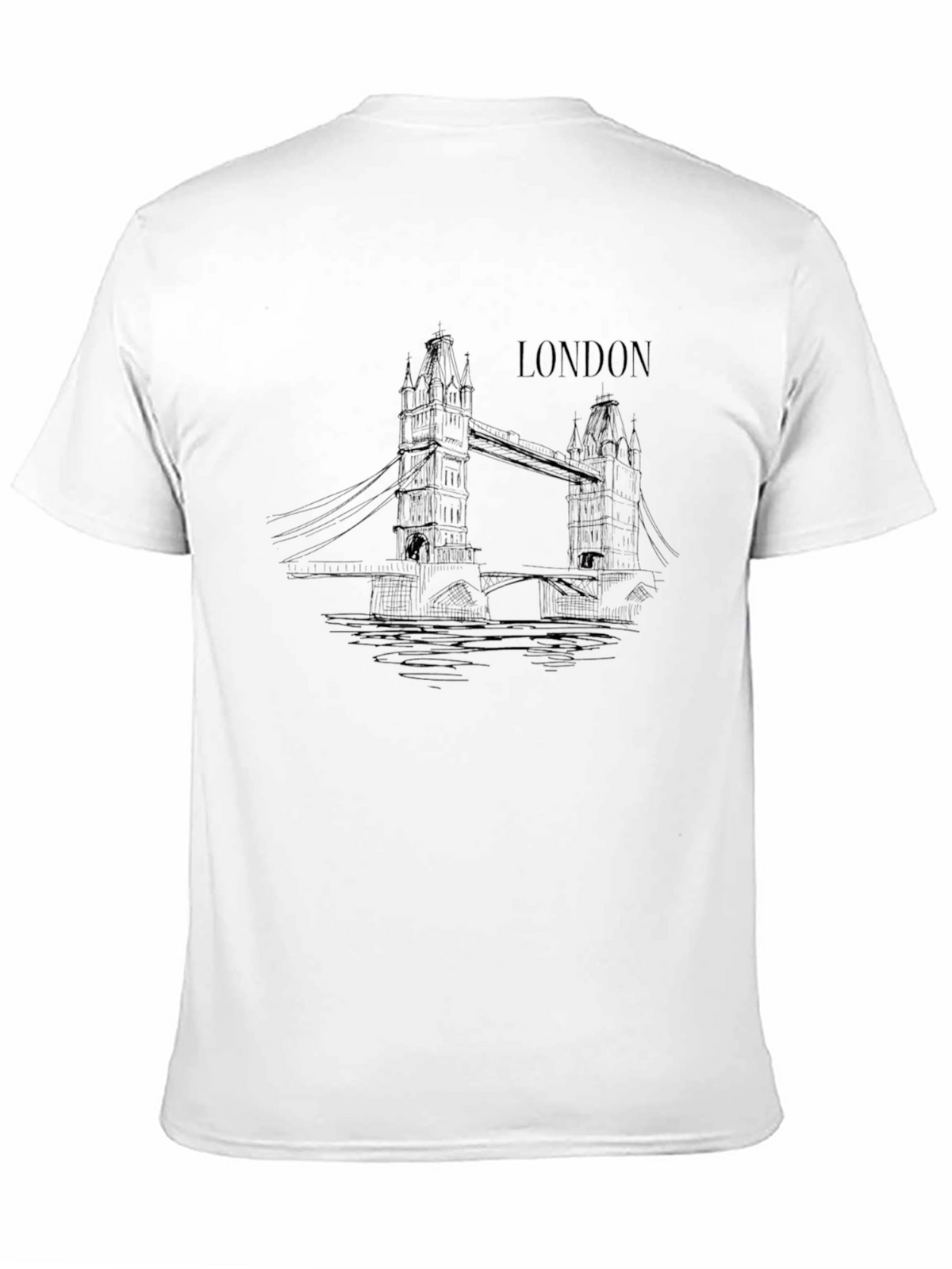 London Bridge Graphic Black T-Shirt