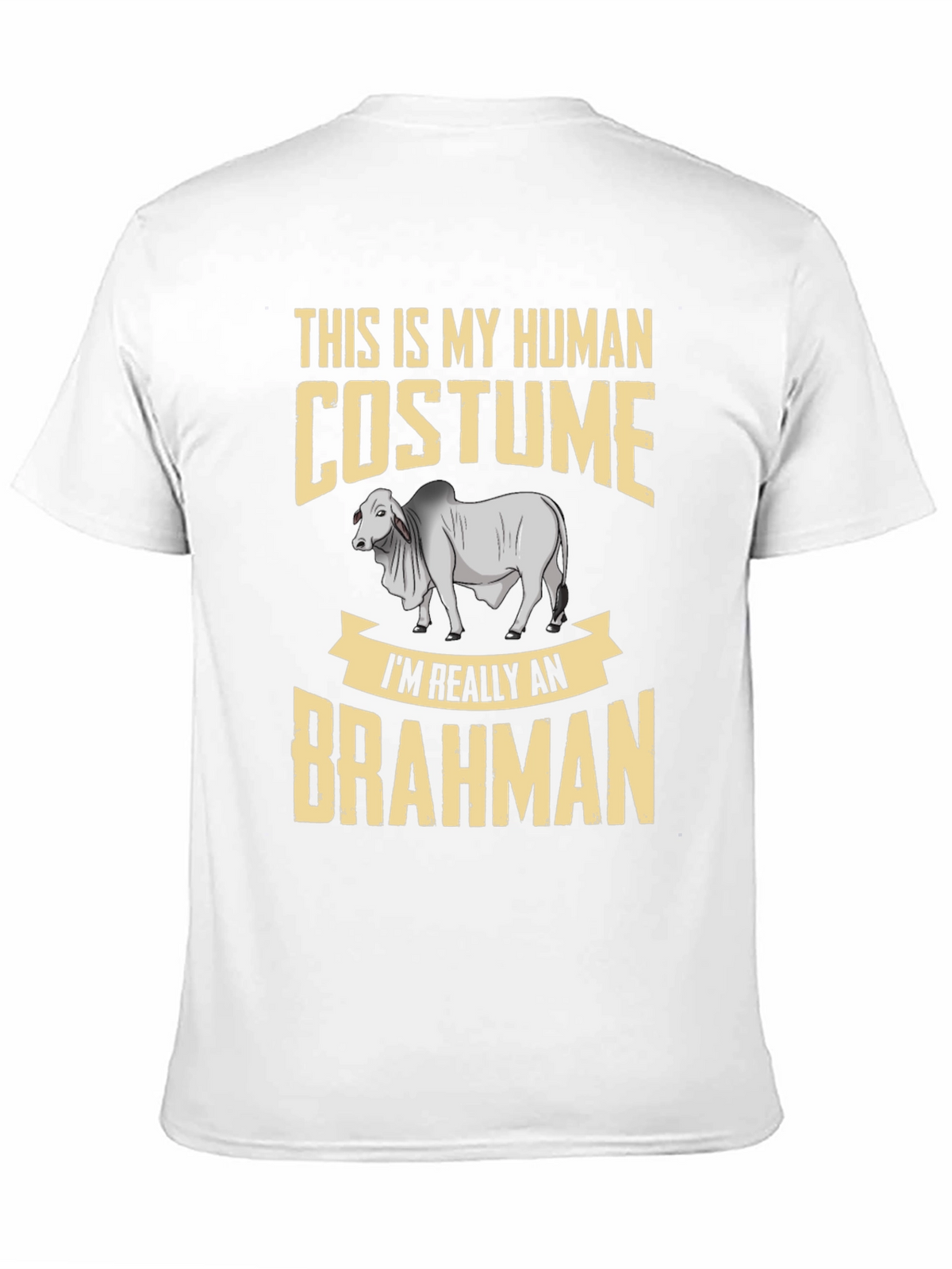 Human Costume Brahman Cattle Funny Graphic Tee