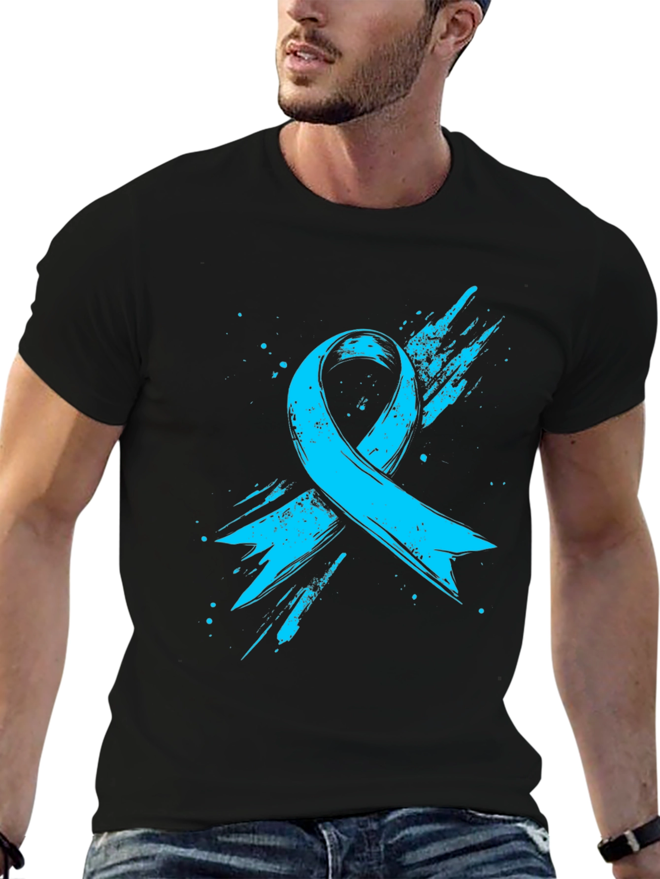 Awareness Ribbon Graphic Tee - Stylish Support Shirt