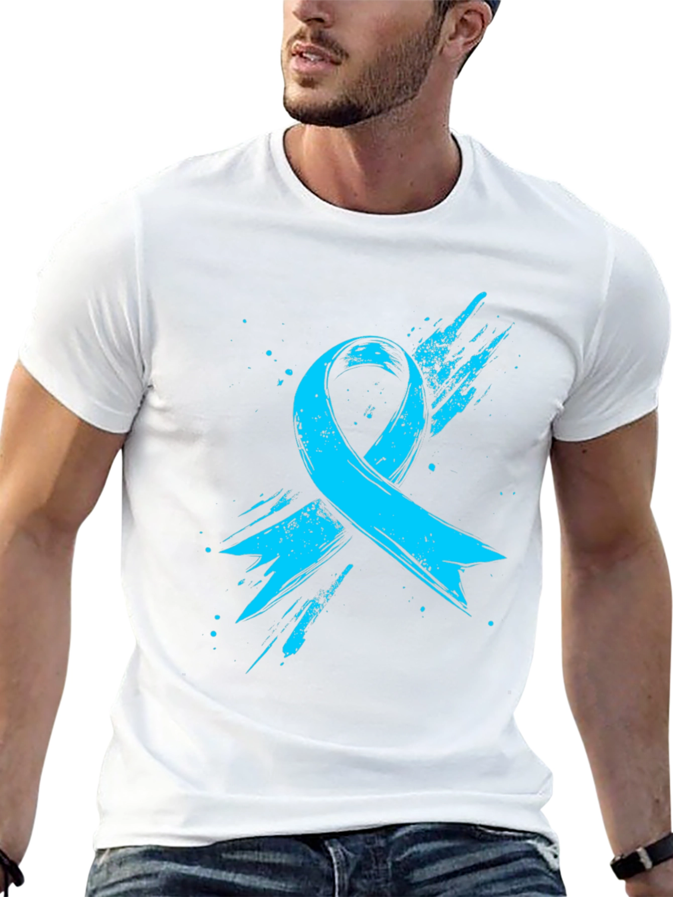 Awareness Ribbon Graphic Tee - Stylish Support Shirt