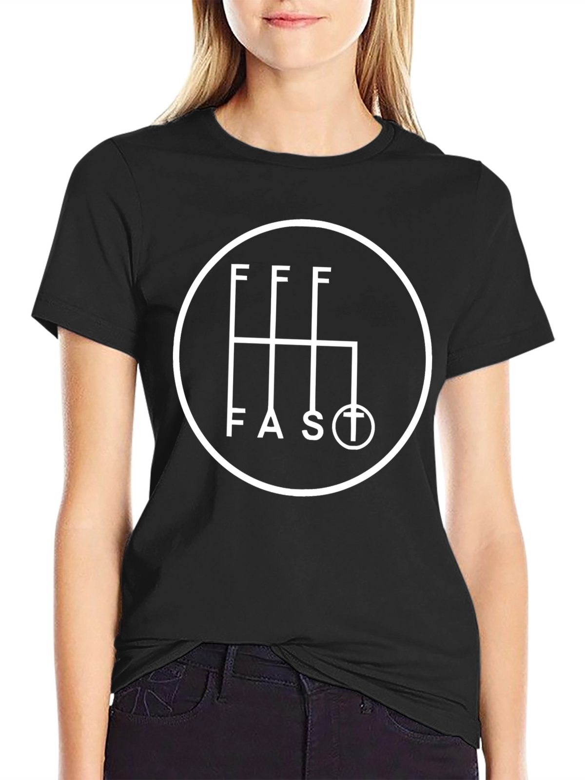 Fast Shift T-Shirt - Black Graphic Tee