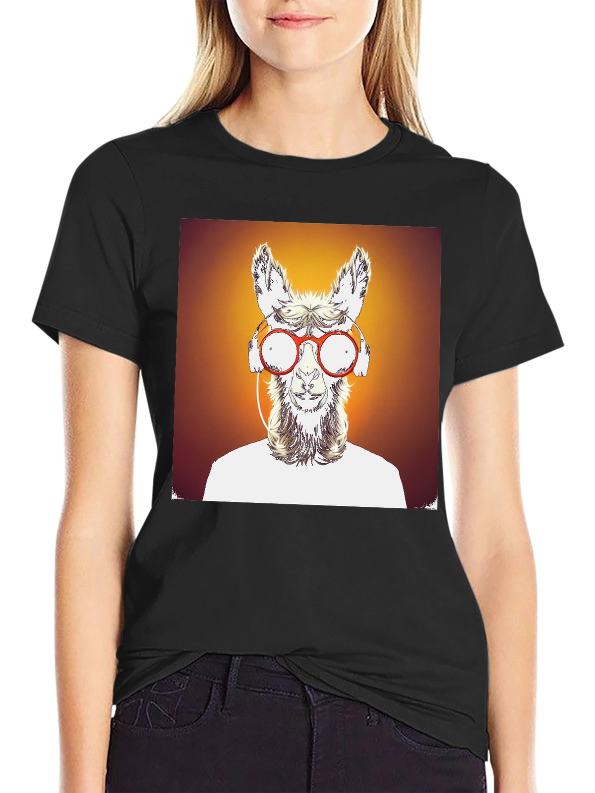 Llama Graphic Tee - Cool Funky Design