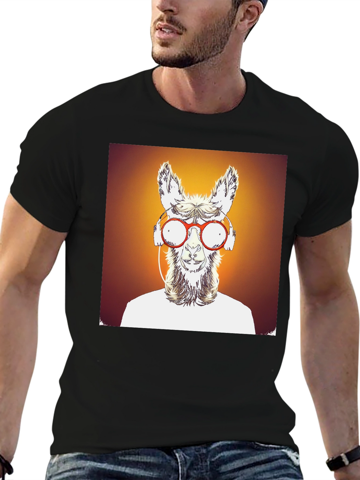 Llama Graphic Tee - Cool Funky Design