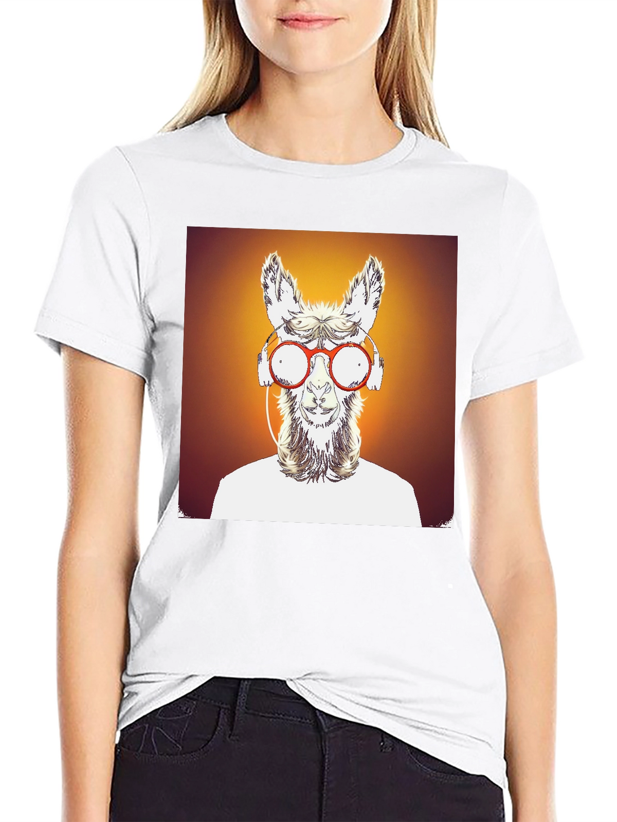 Llama Graphic Tee - Cool Funky Design