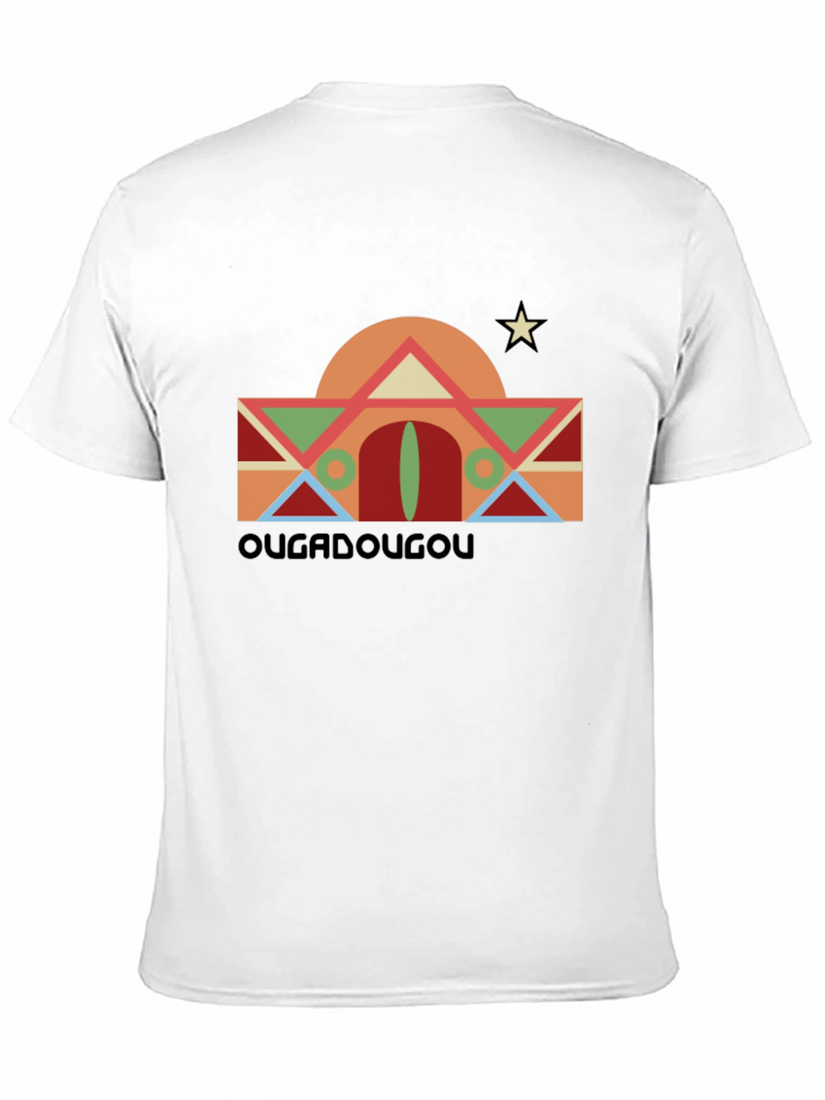 Ougadougou Graphic Tee - Retro Africa Design