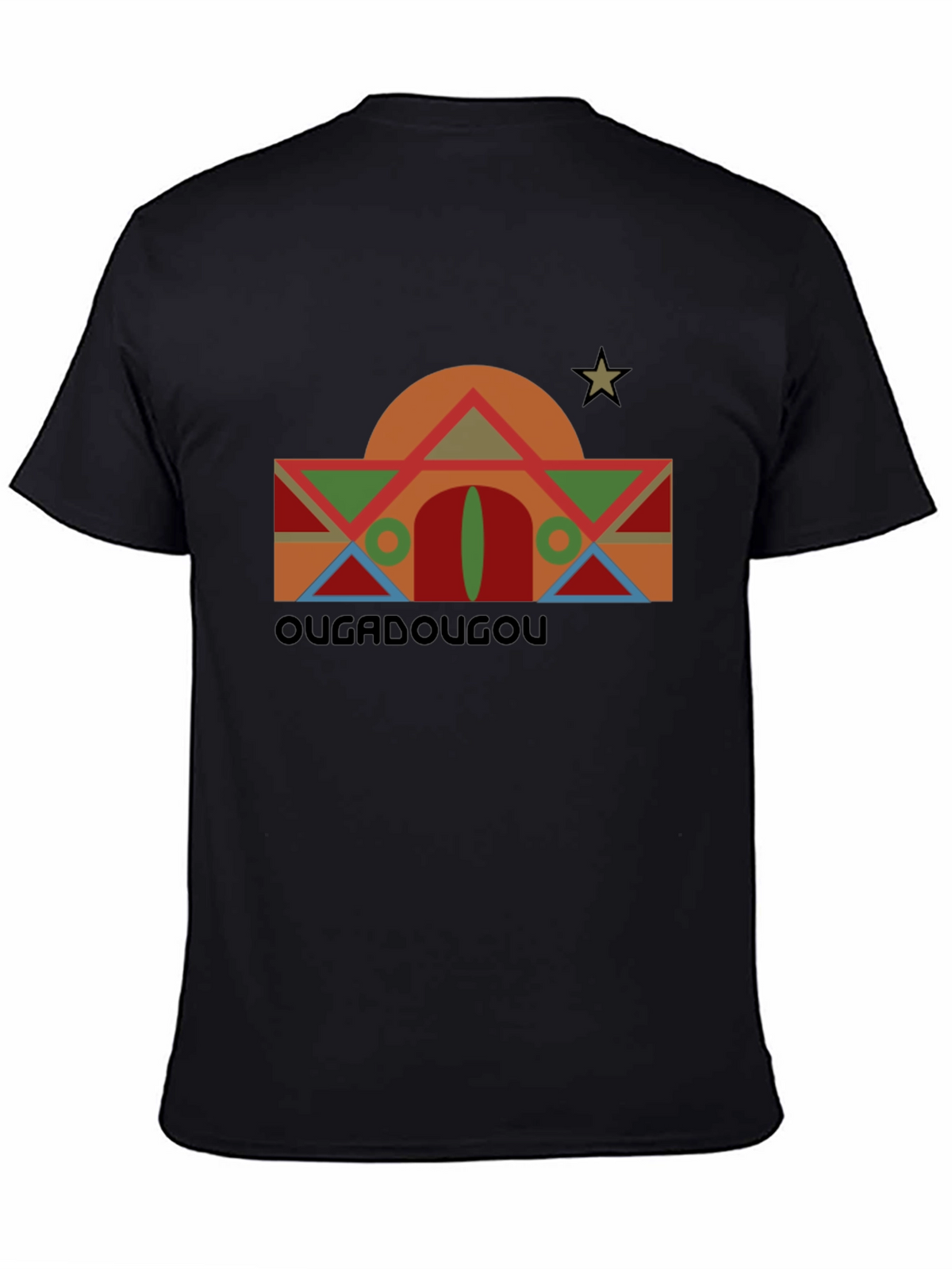 Ougadougou Graphic Tee - Retro Africa Design