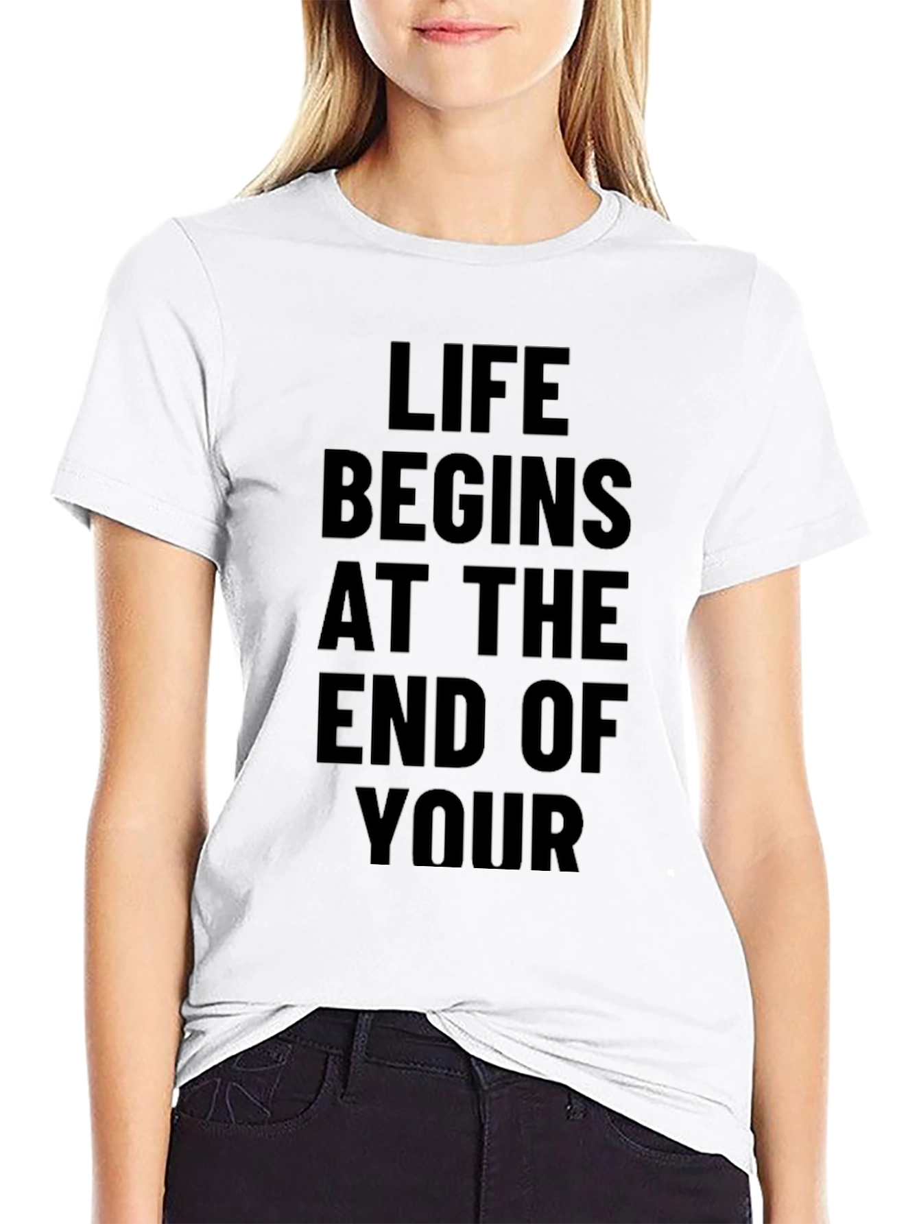 Life Begins T-Shirt - Bold Statement Tee