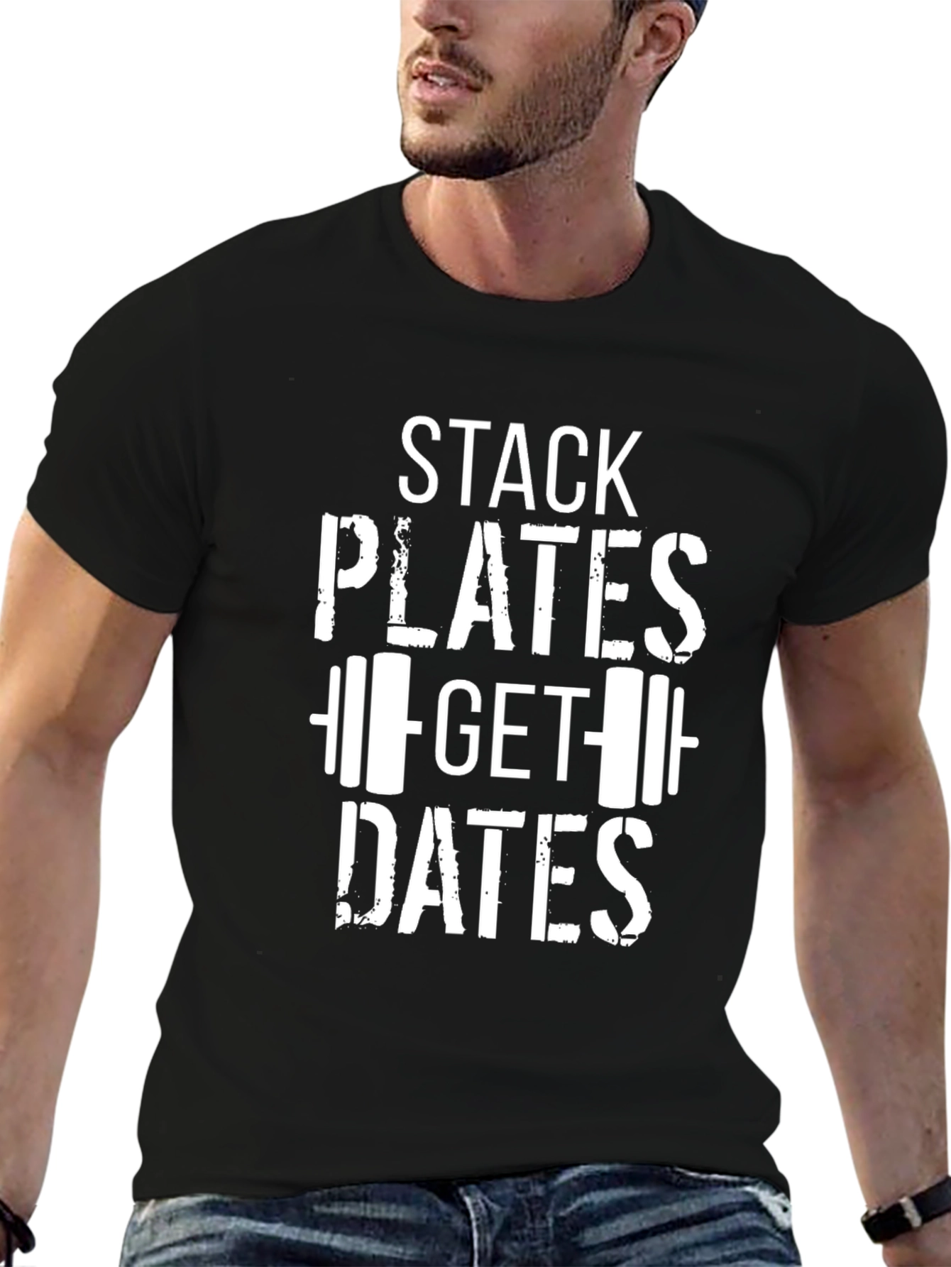 Stack Plates Get Dates Graphic Tee