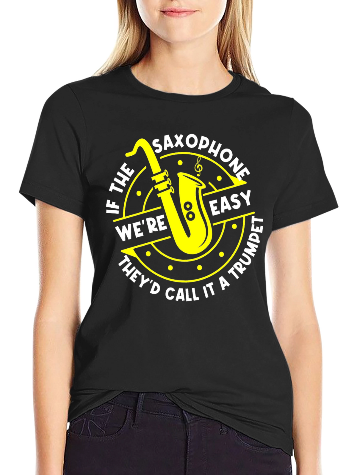 Saxophone Easy Trumpet Tee - Musician T-Shirt