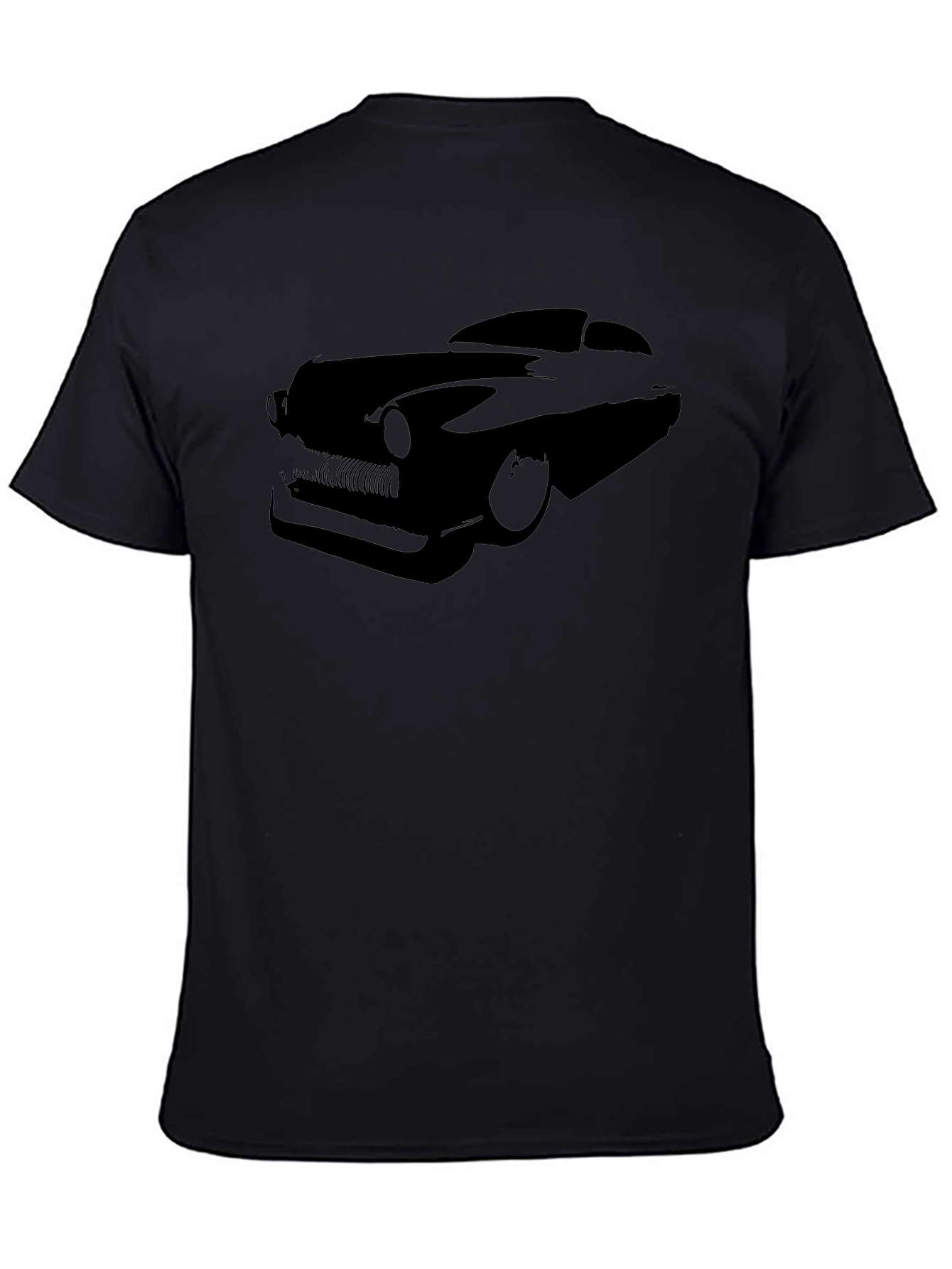 Classic Car Graphic Tee - Sleek Black T-Shirt