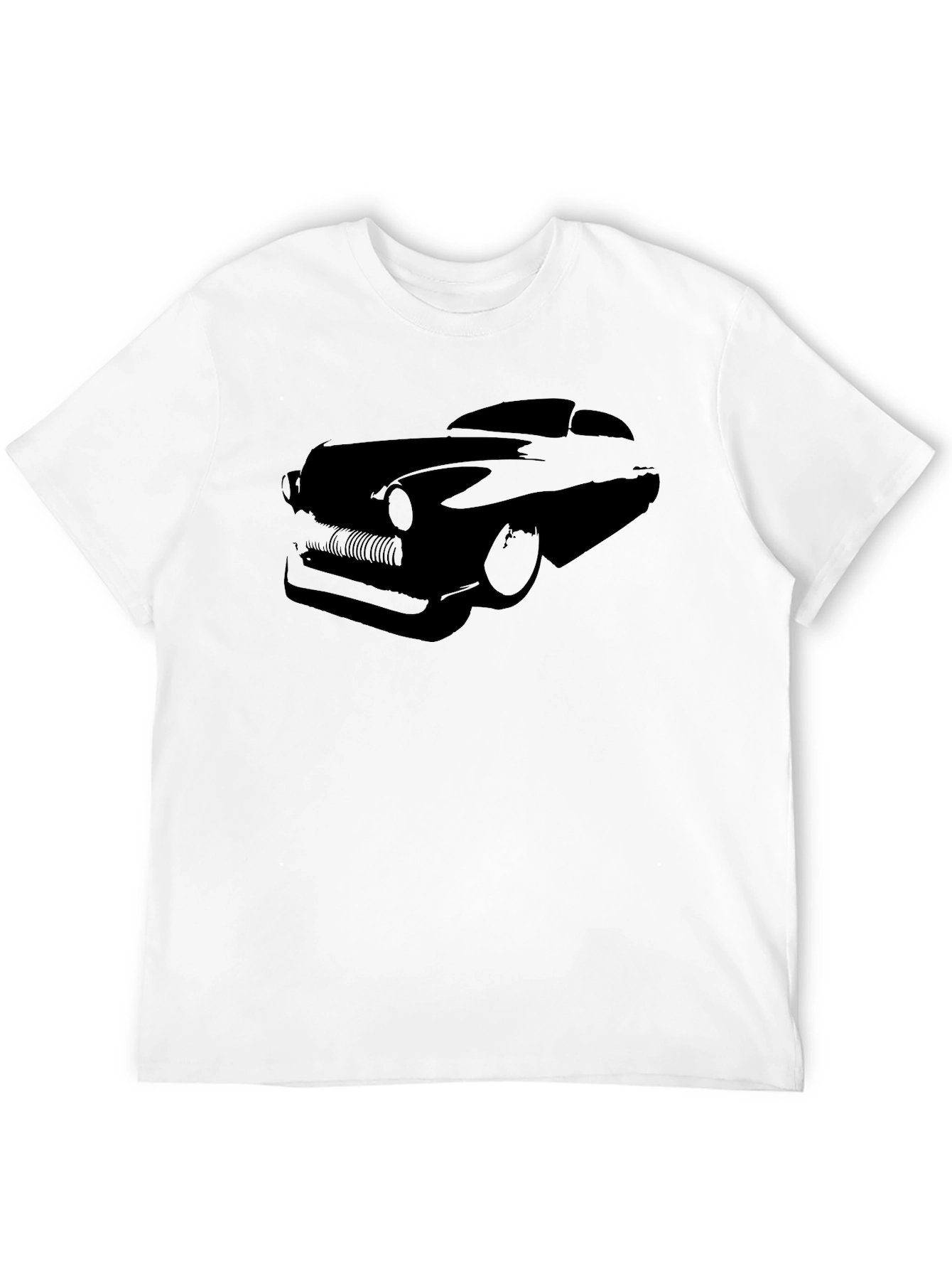 Classic Car Graphic Tee - Sleek Black T-Shirt