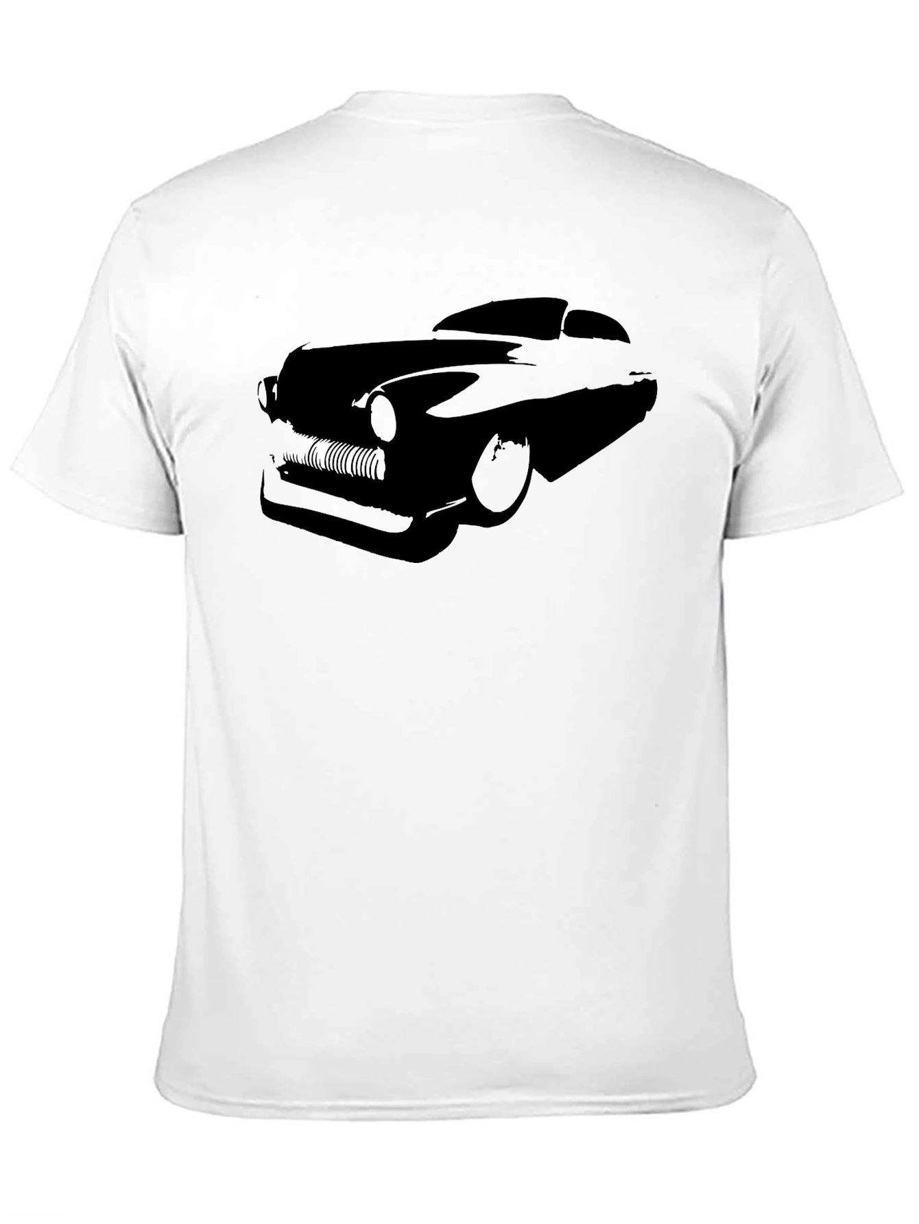 Classic Car Graphic Tee - Sleek Black T-Shirt