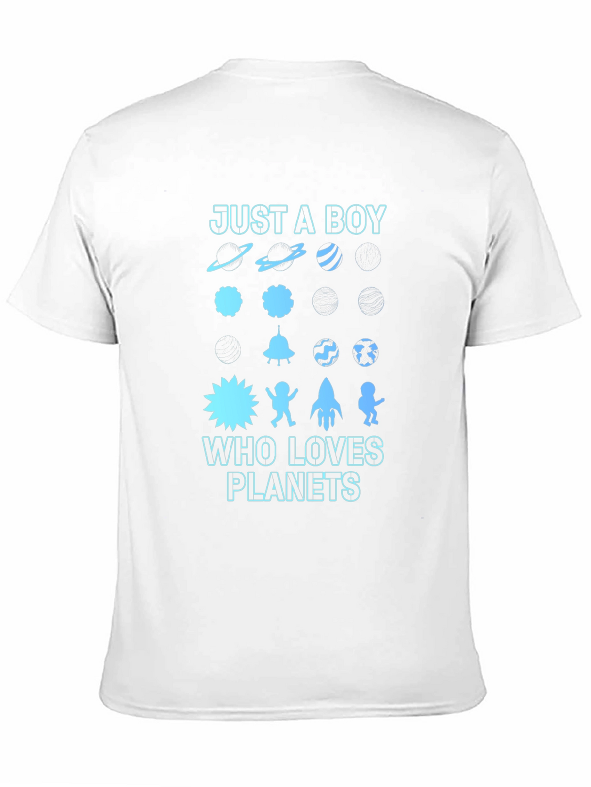 Just A Boy Who Loves Planets Graphic Tee