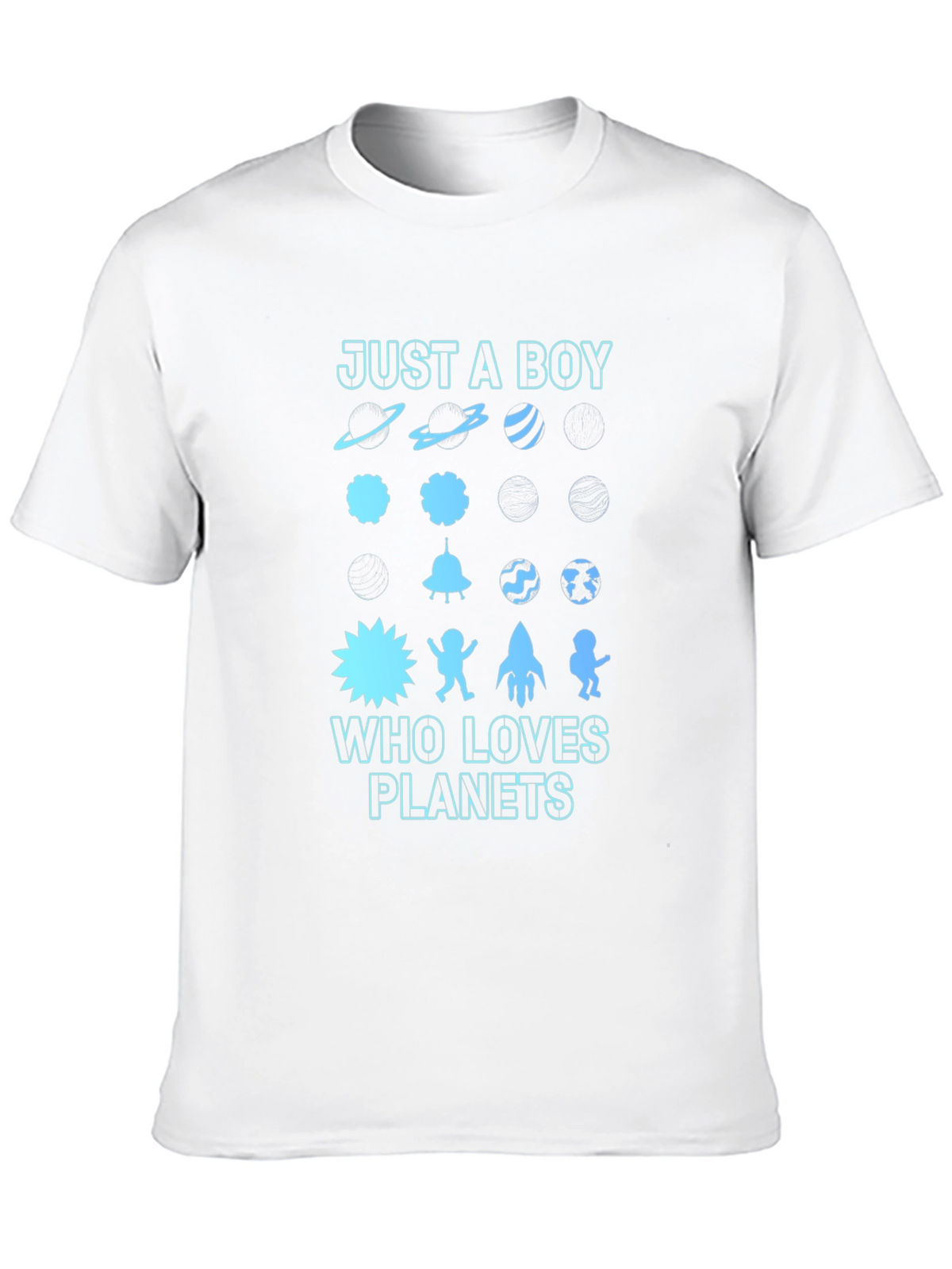 Just A Boy Who Loves Planets Graphic Tee