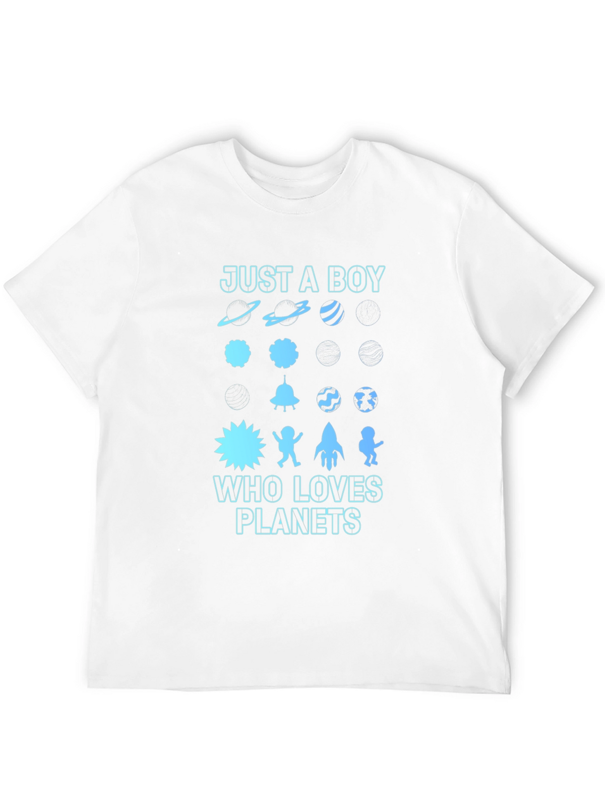 Just A Boy Who Loves Planets Graphic Tee