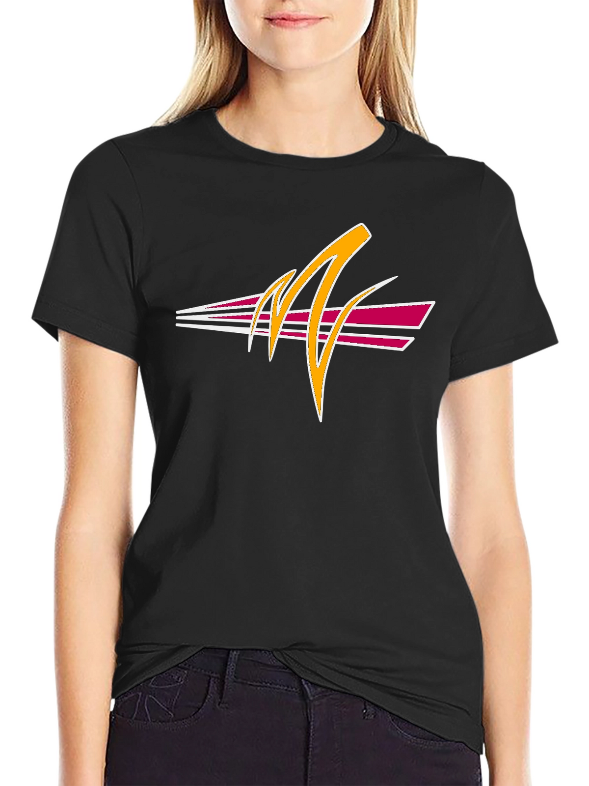 Retro Graphic Tee - Black Casual T-Shirt