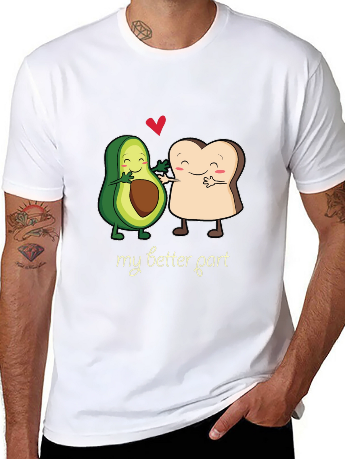 Avocado Toast My Better Part Graphic T-Shirt