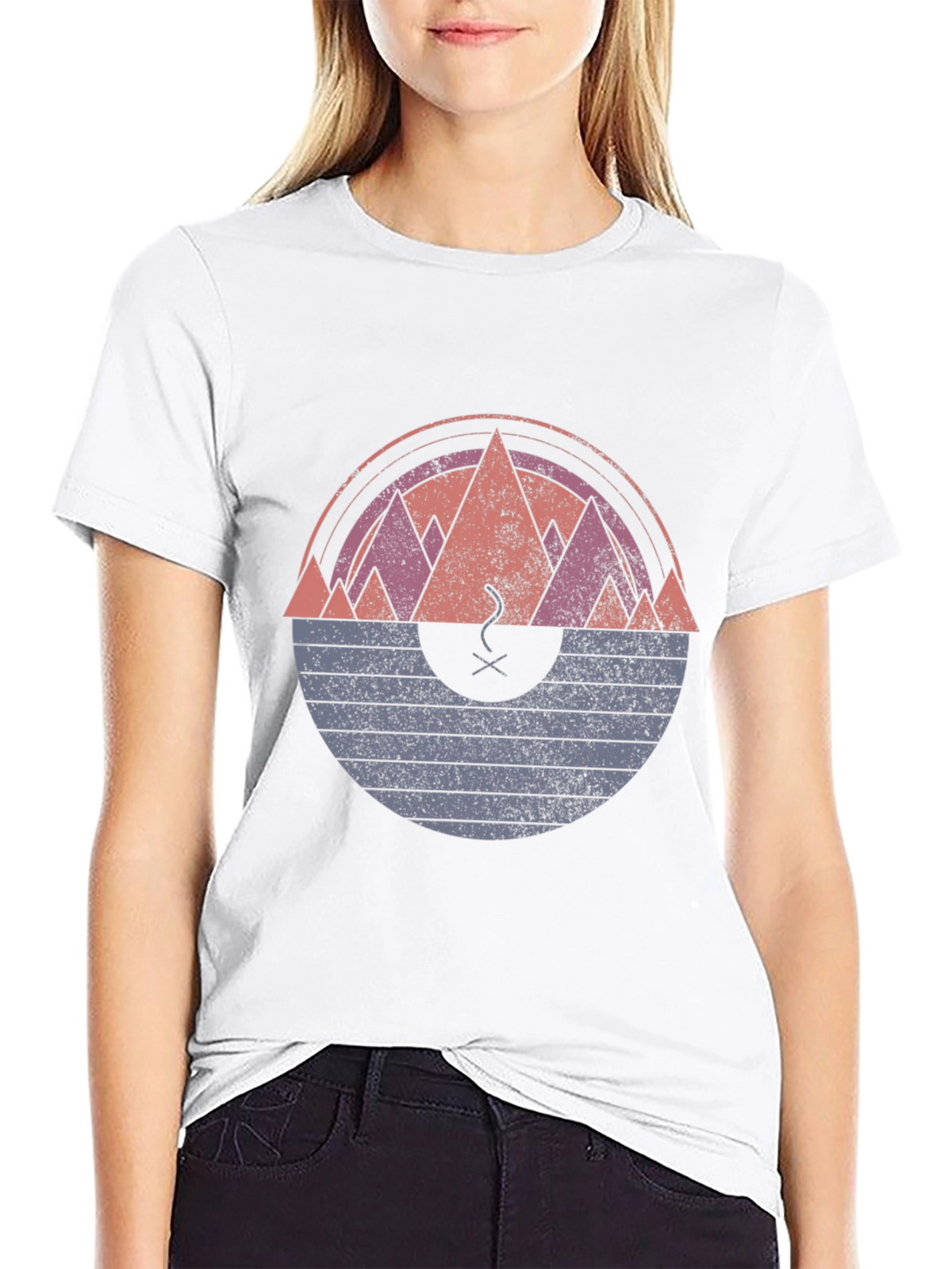 Mountain Sunset Graphic Tee - Unique Design
