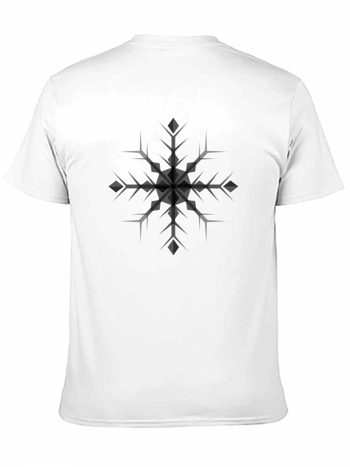 Snowflake Graphic Black T-Shirt
