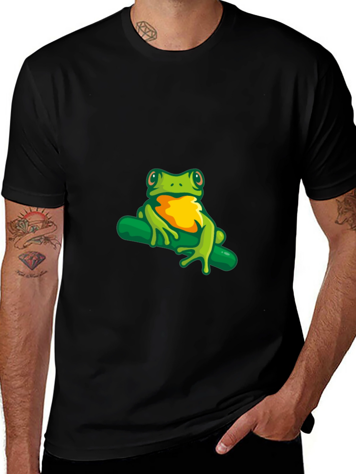 Frog Graphic Black T-Shirt