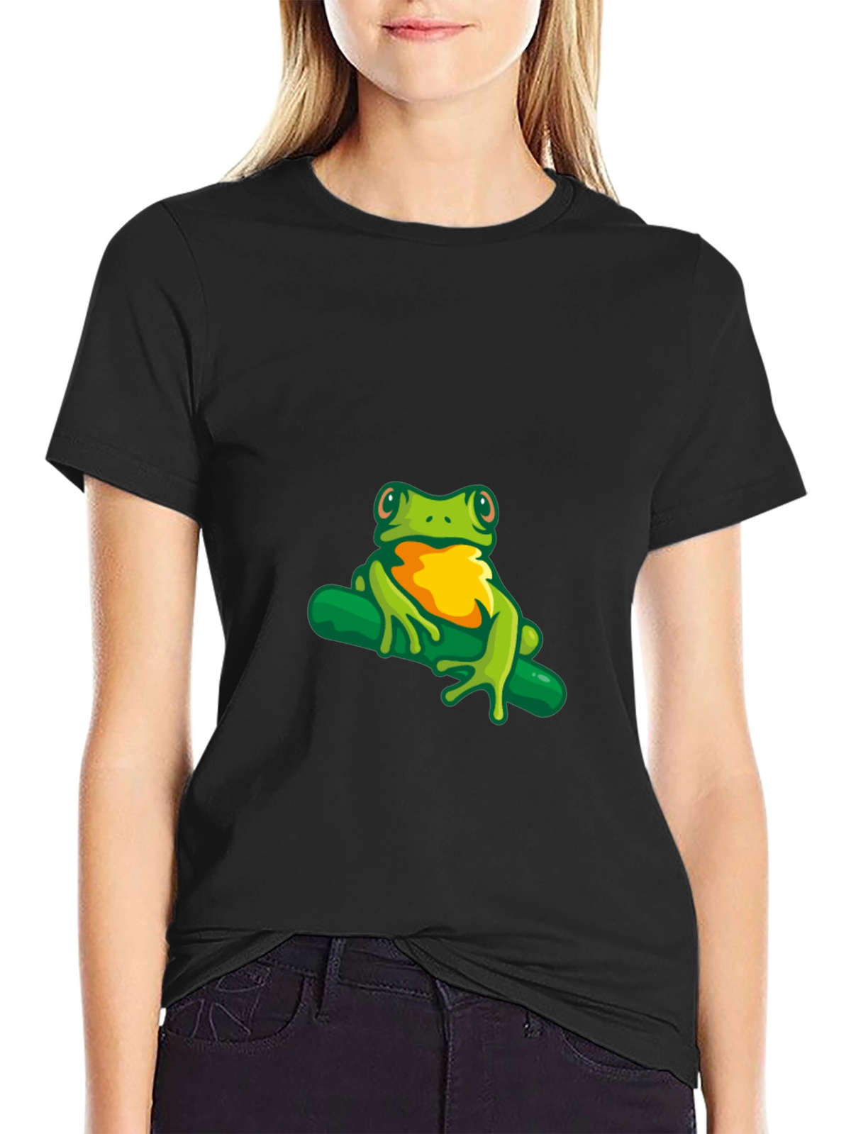Frog Graphic Black T-Shirt