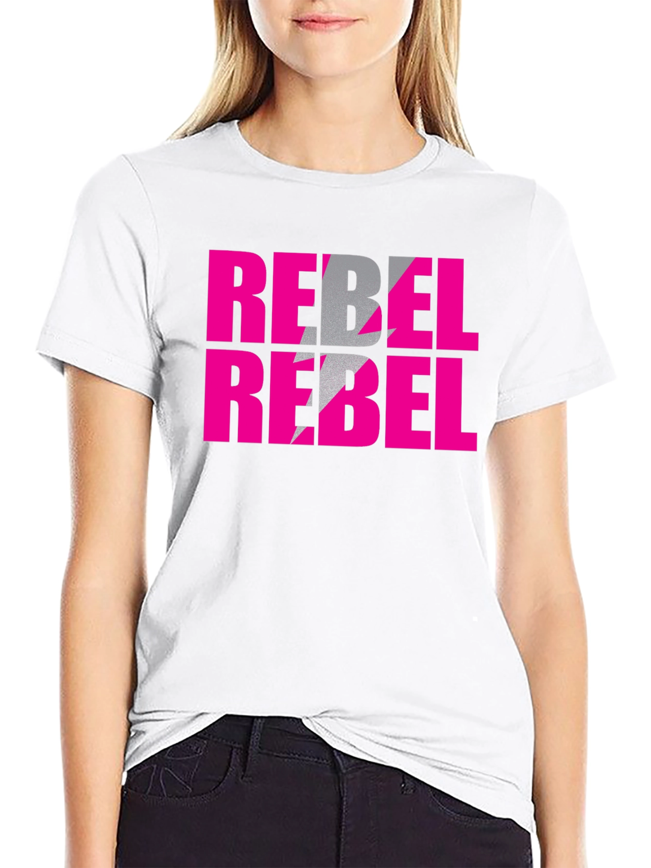 Rebel Pink Graphic T-Shirt - Edgy Streetwear