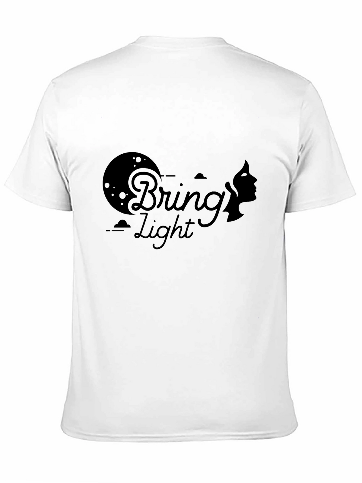 Bring Light Graphic Print Black T-Shirt