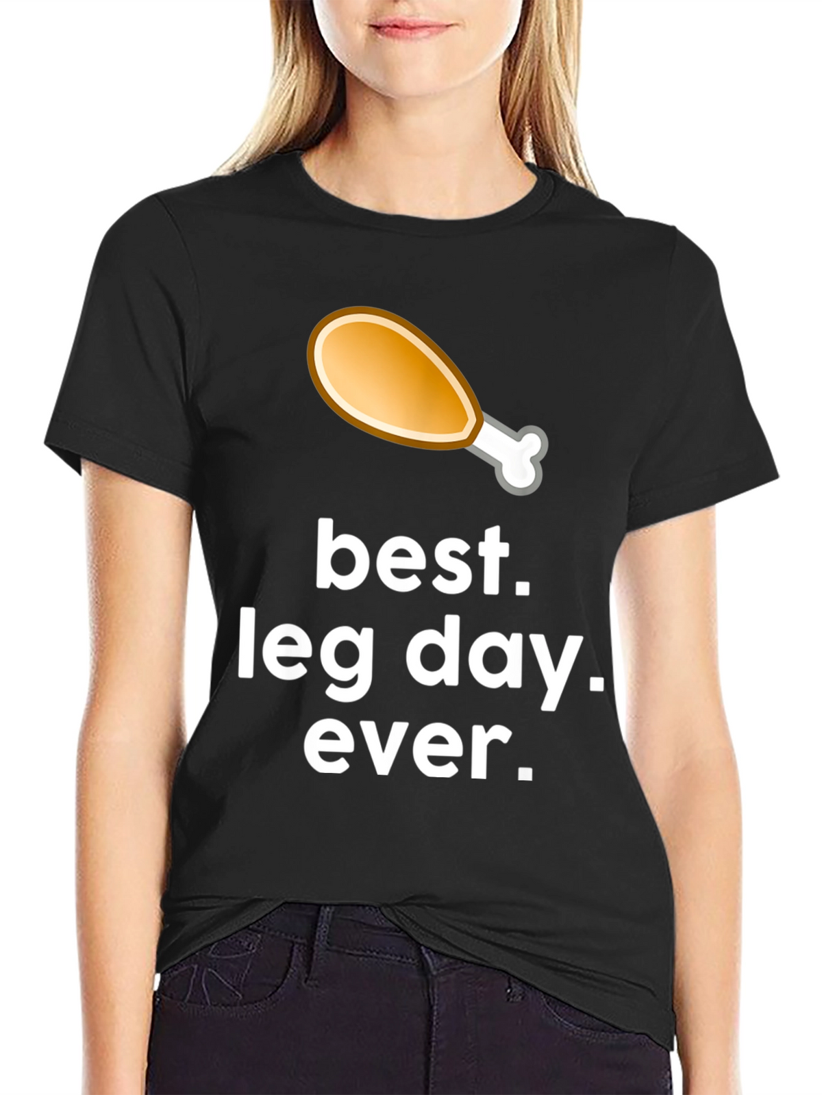 Best Leg Day Ever Graphic T-Shirt - Black