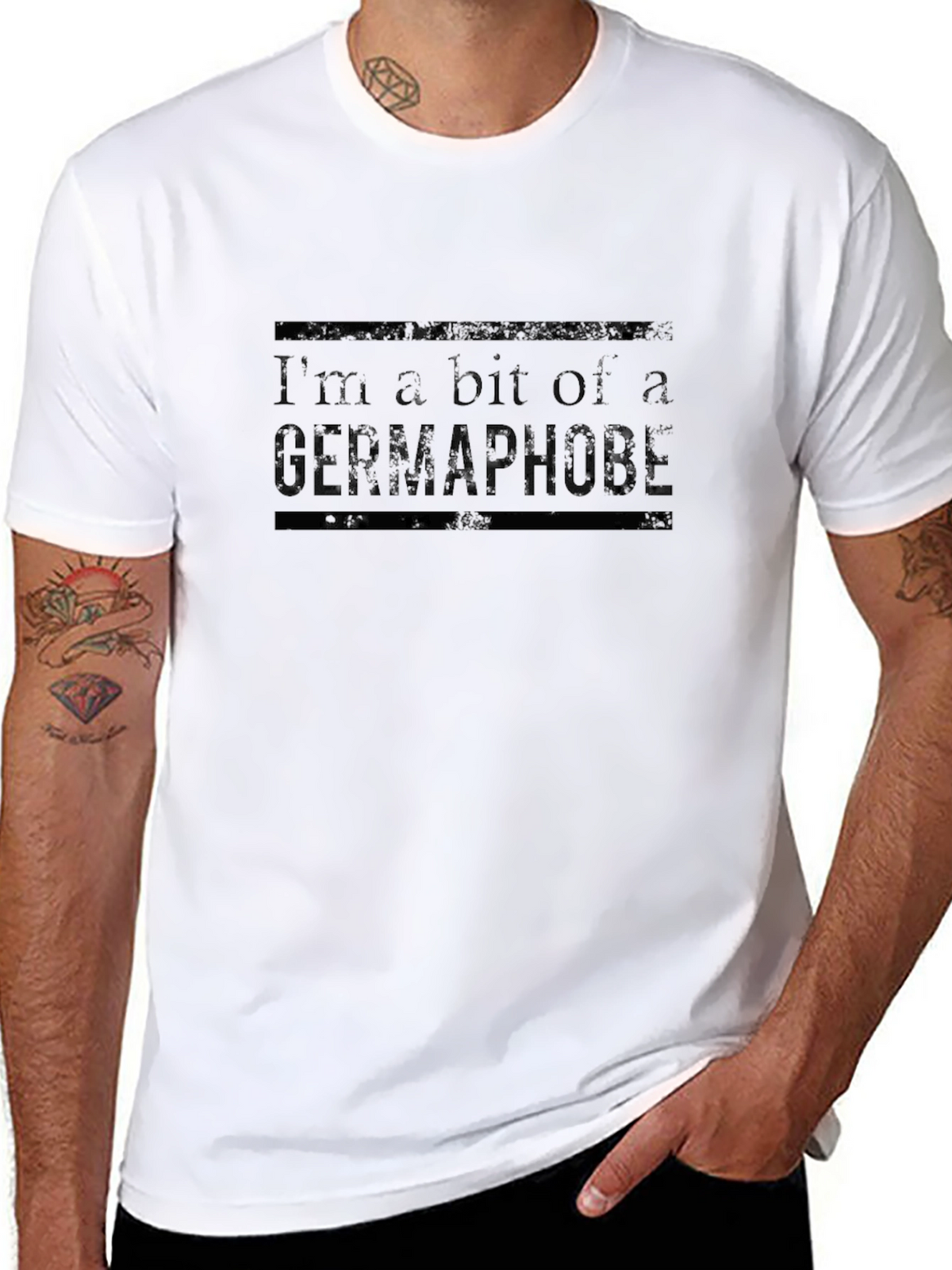 Germaphobe Graphic T-Shirt - Novelty Humor Tee