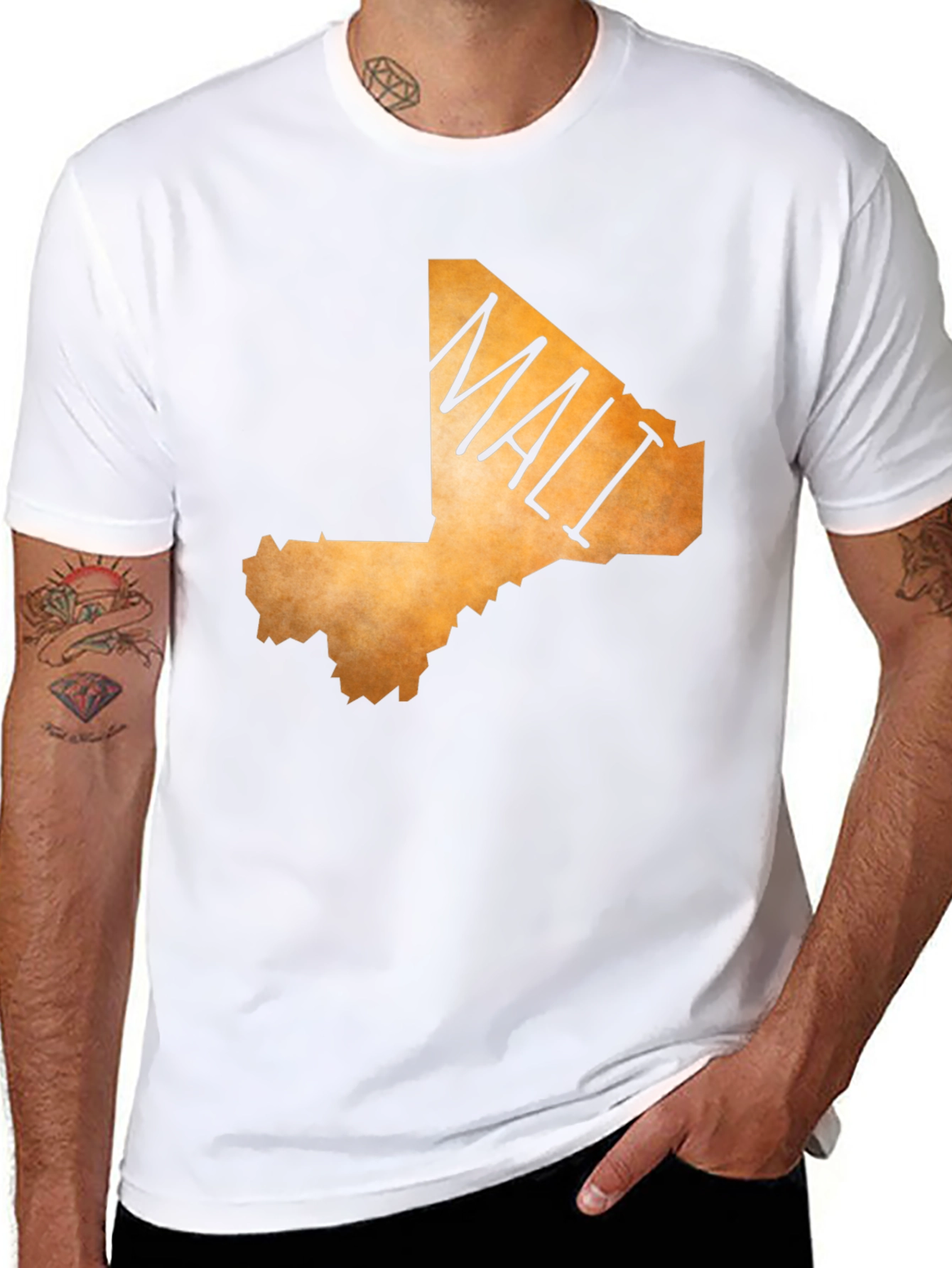 Mali Map T-Shirt - Graphic Tee - Country Pride