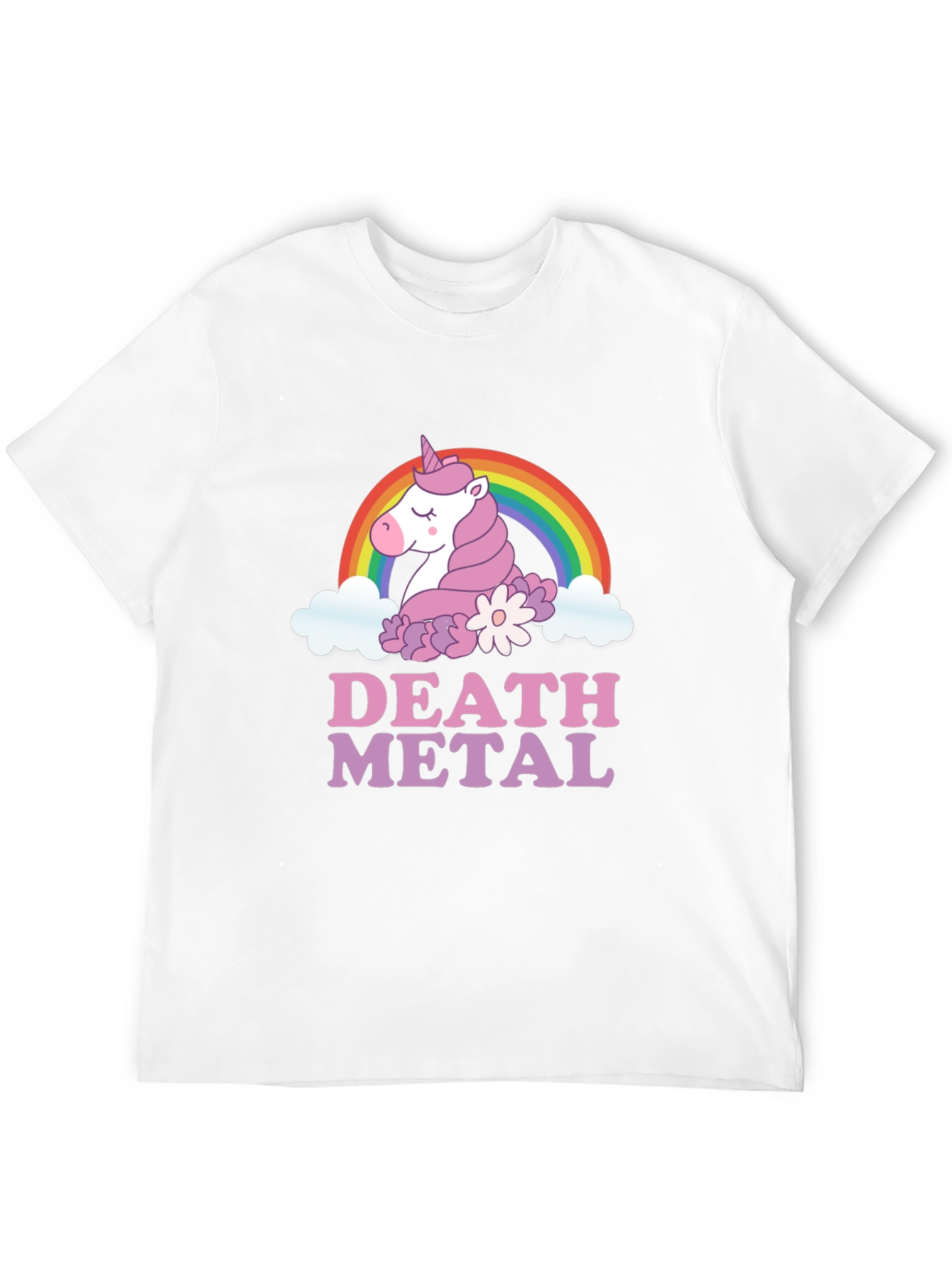 Death Metal Unicorn Graphic T-Shirt