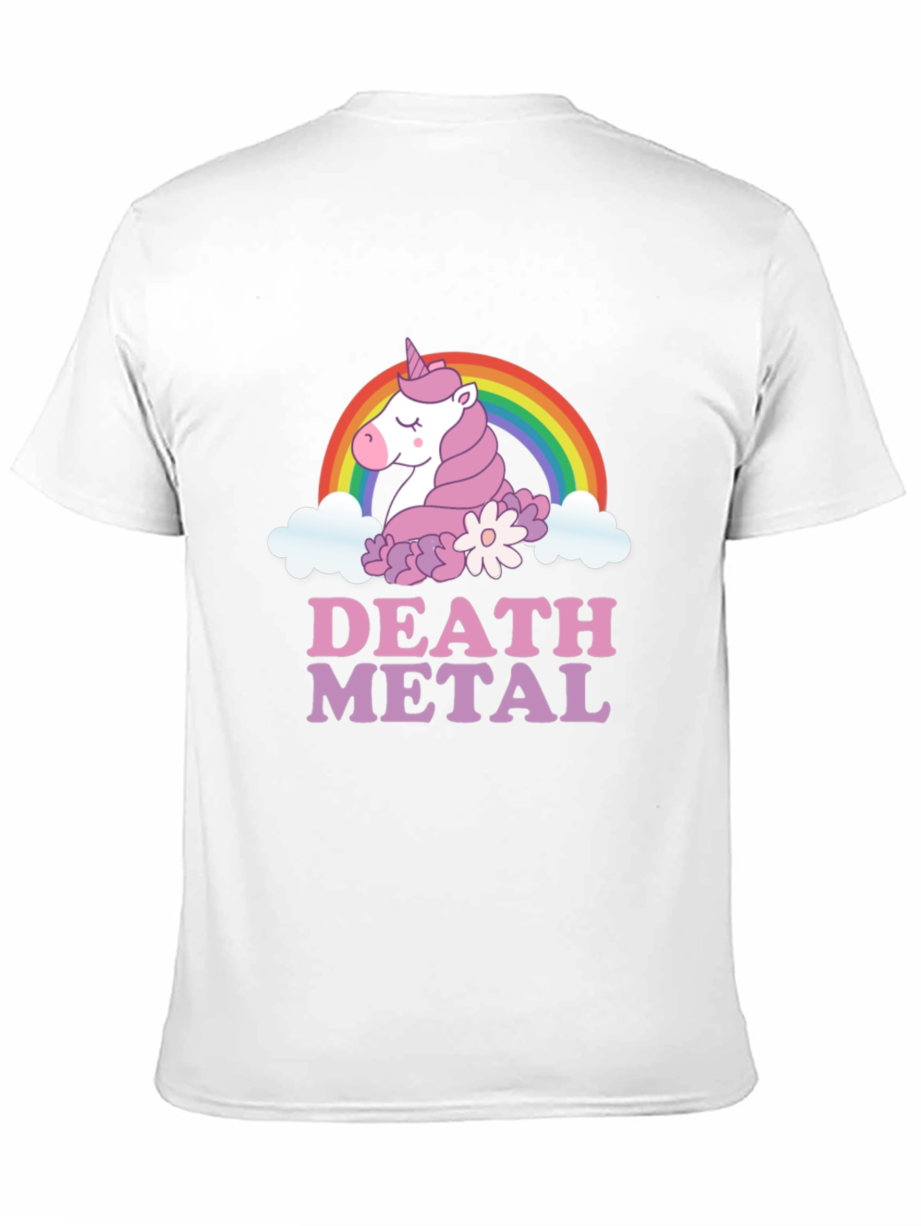 Death Metal Unicorn Graphic T-Shirt