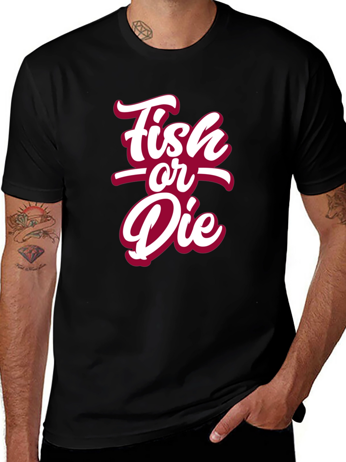 Fish or Die Graphic T-Shirt