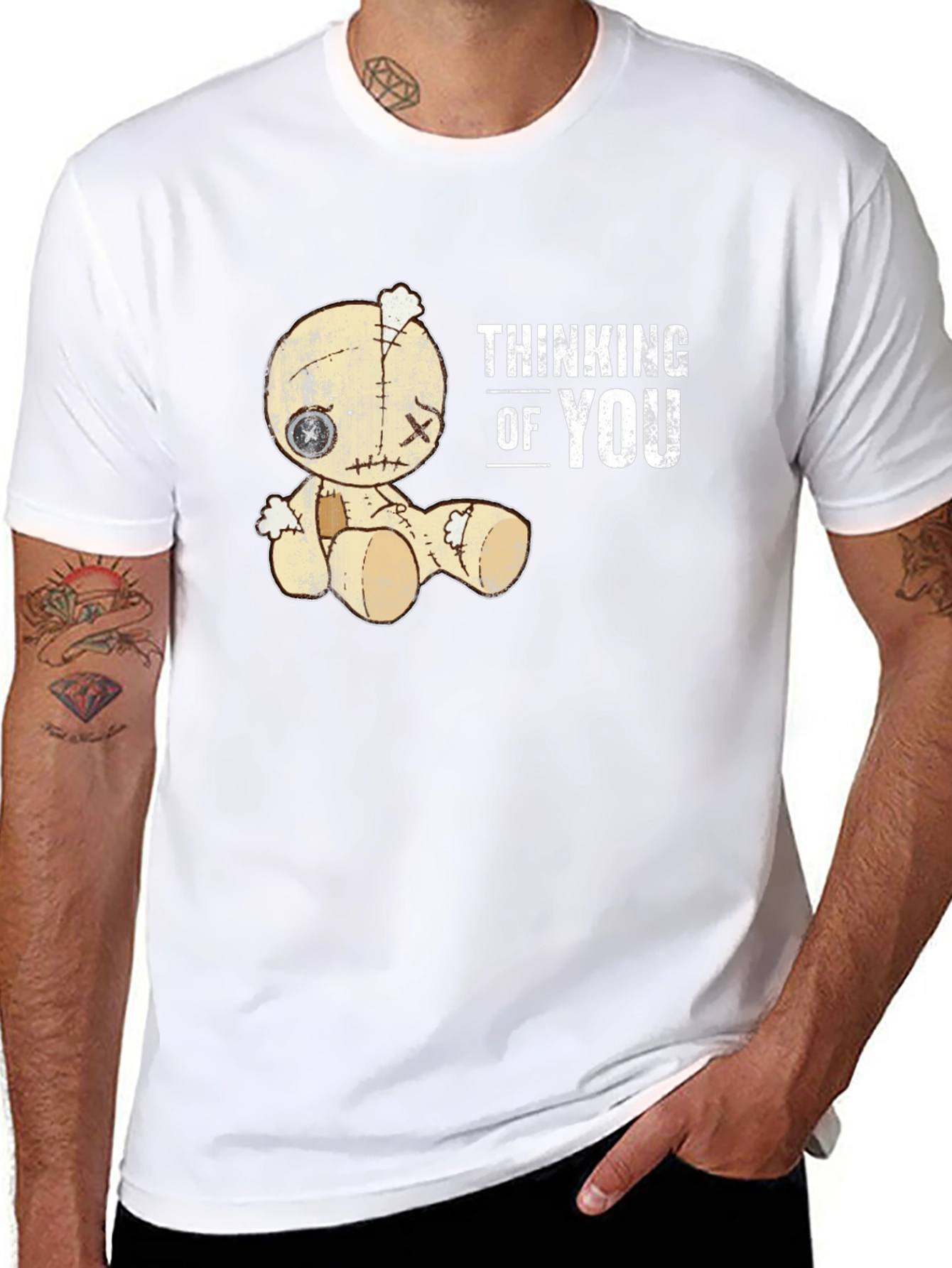 Thinking Of You Voodoo Doll Graphic T-Shirt