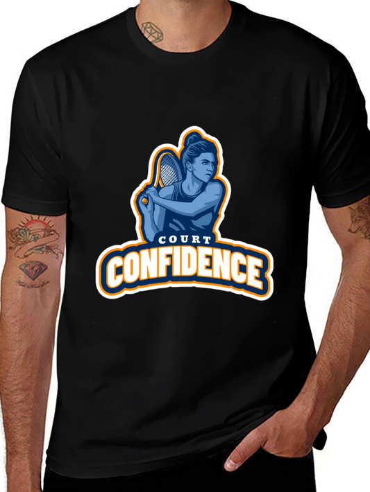 Court Confidence Tennis Graphic T-Shirt
