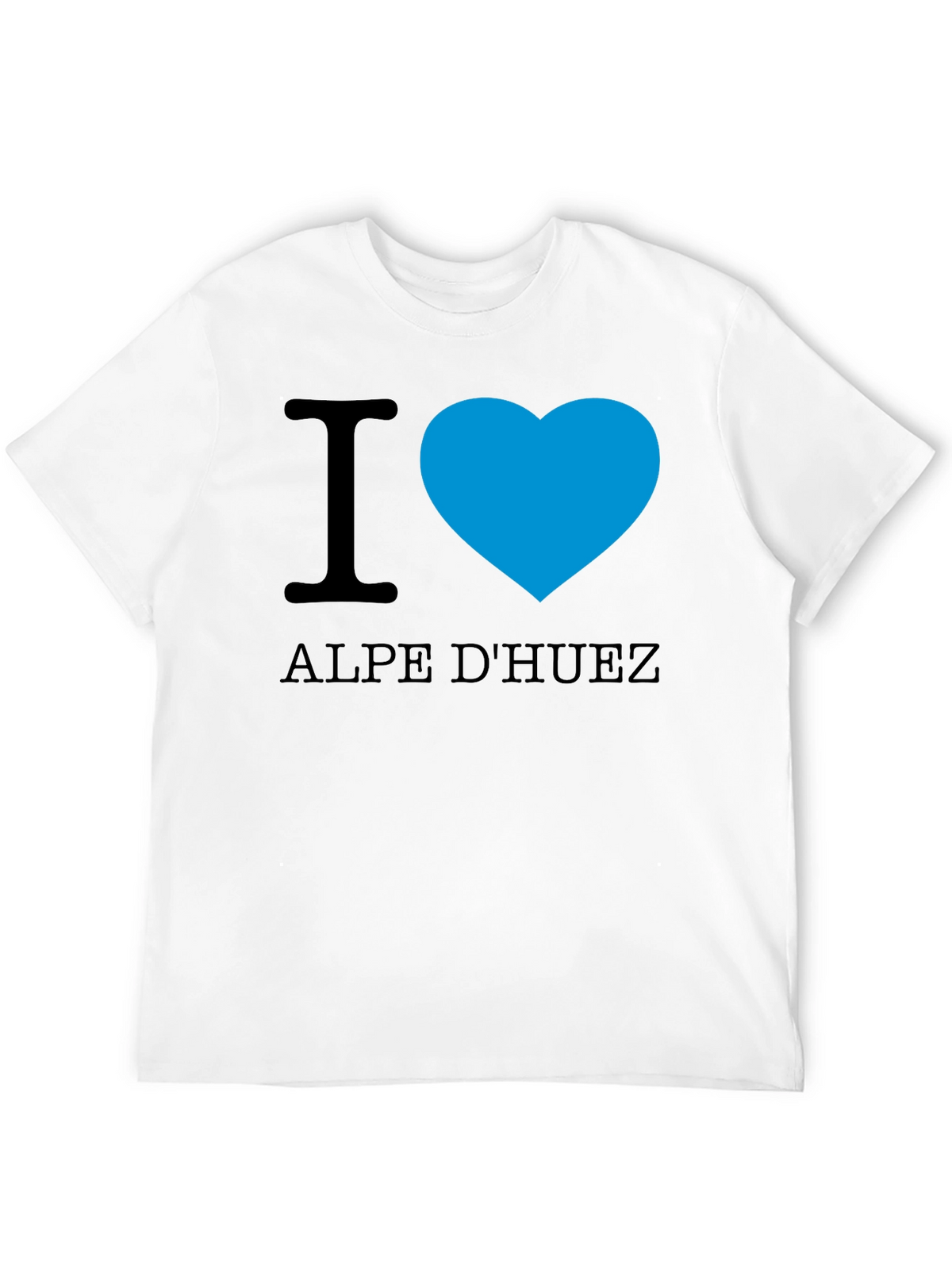 I Love Alpe DHuez Black T-Shirt