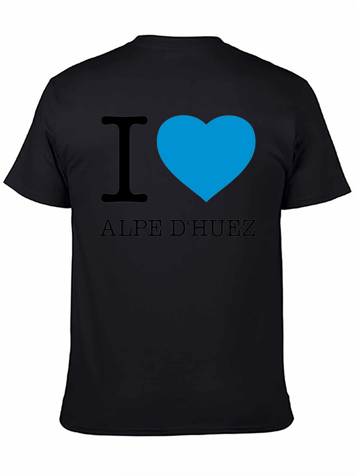 I Love Alpe DHuez Black T-Shirt