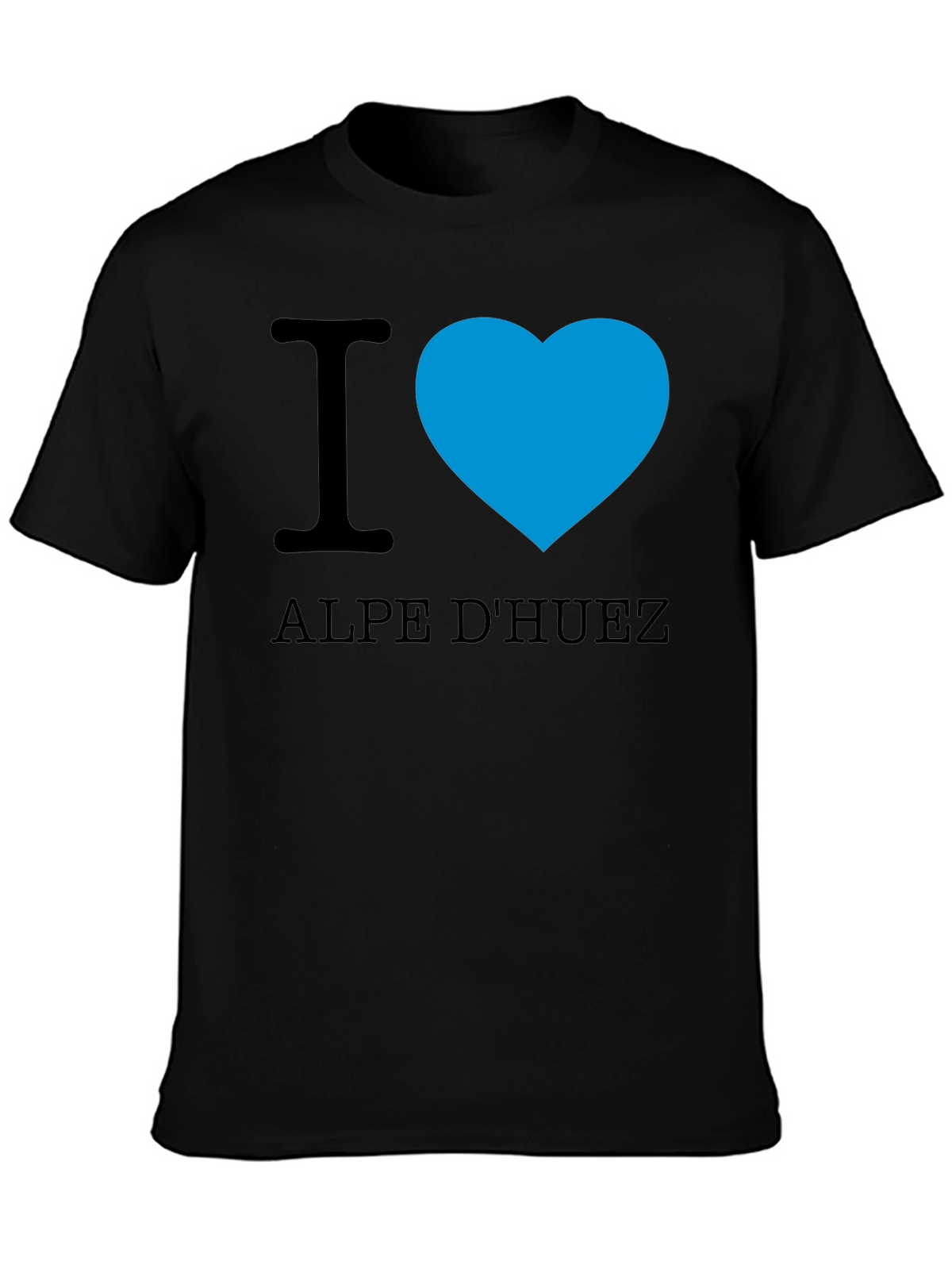 I Love Alpe DHuez Black T-Shirt