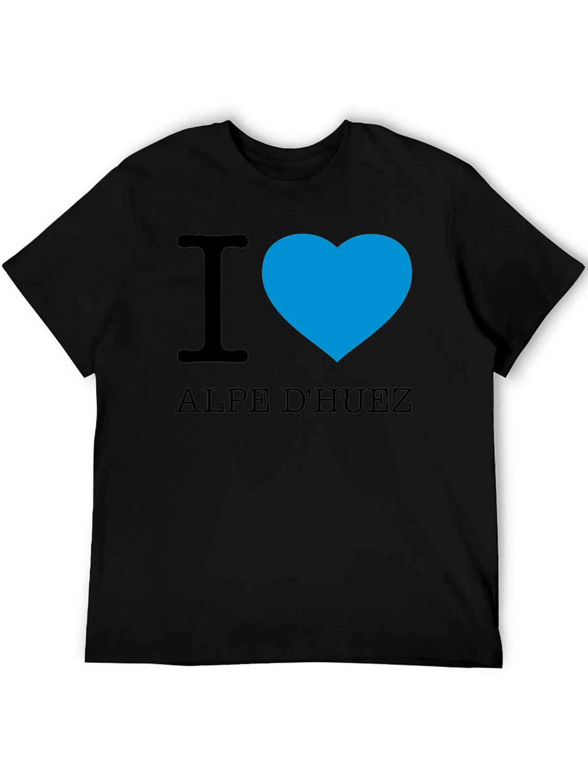 I Love Alpe DHuez Black T-Shirt