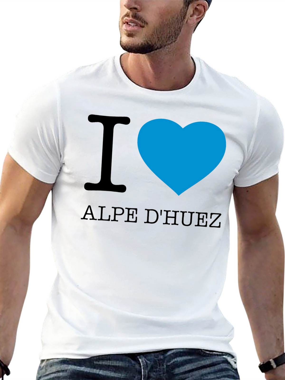 I Love Alpe DHuez Black T-Shirt