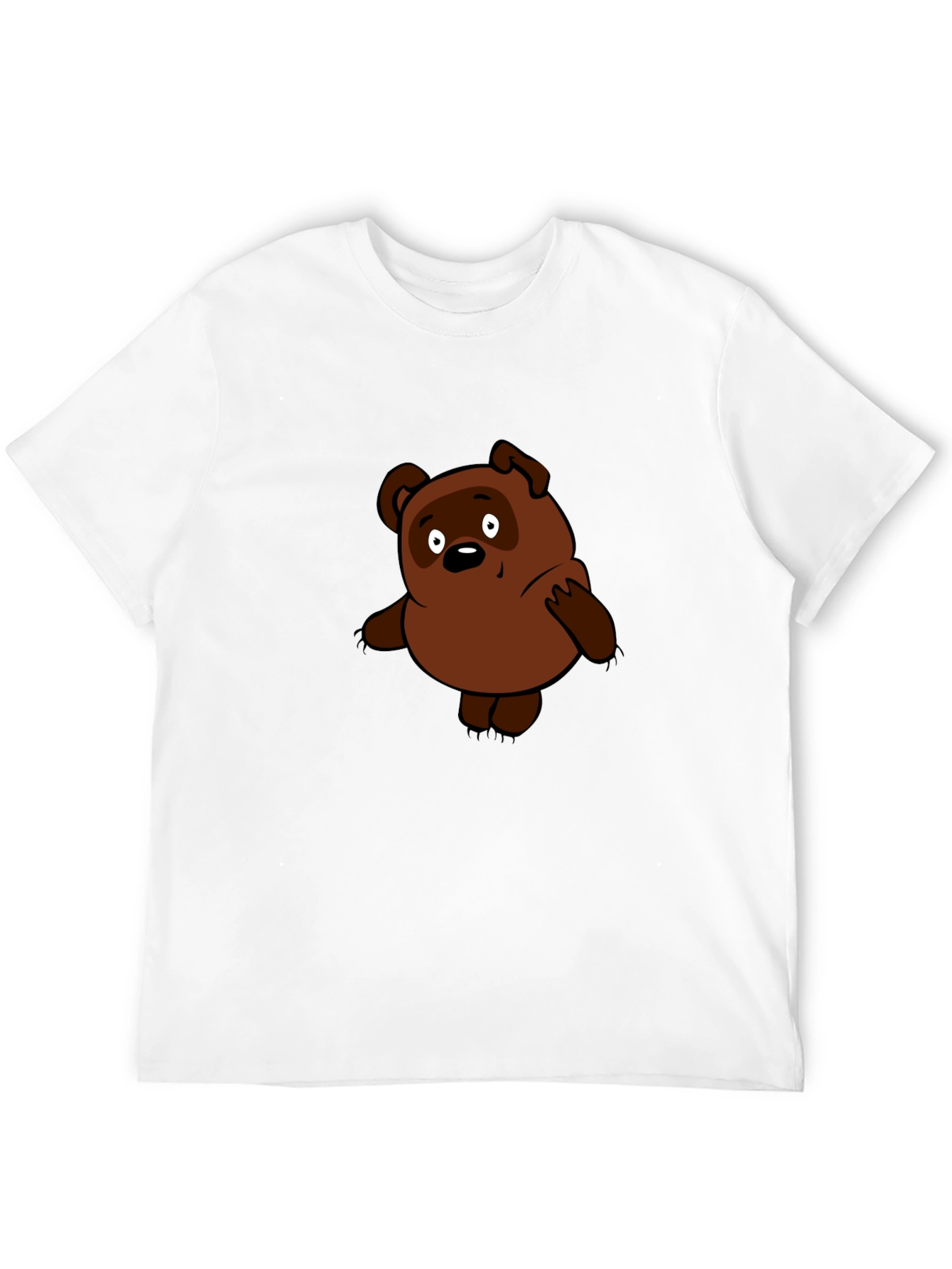 Cartoon Bear Black T-Shirt