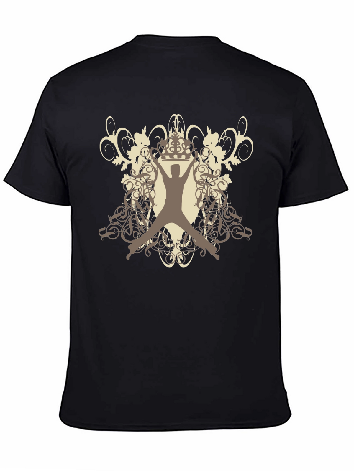 King Jump Tee - Graphic Print Black T-Shirt