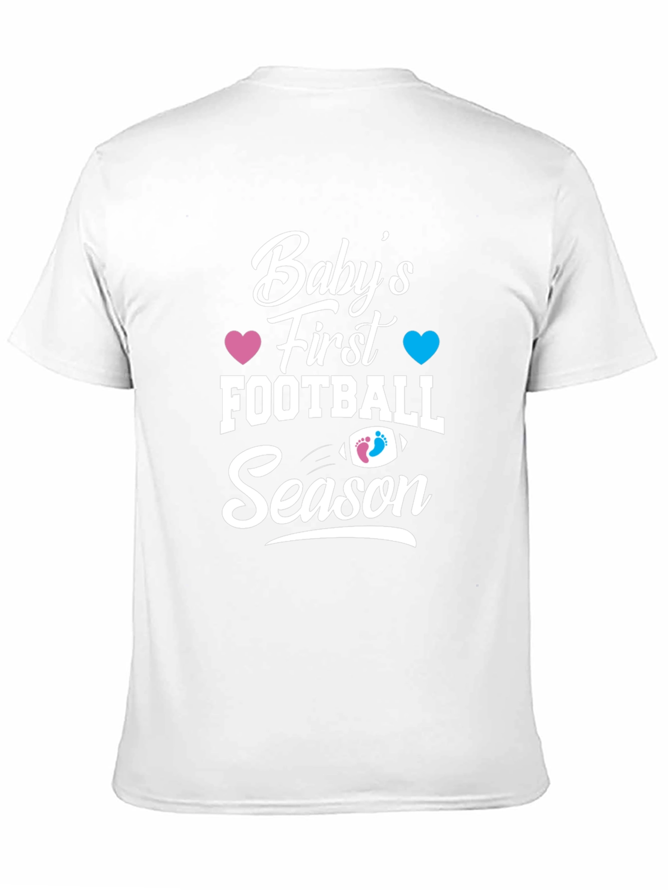 Babys First Football Season Gender Reveal T-Shirt