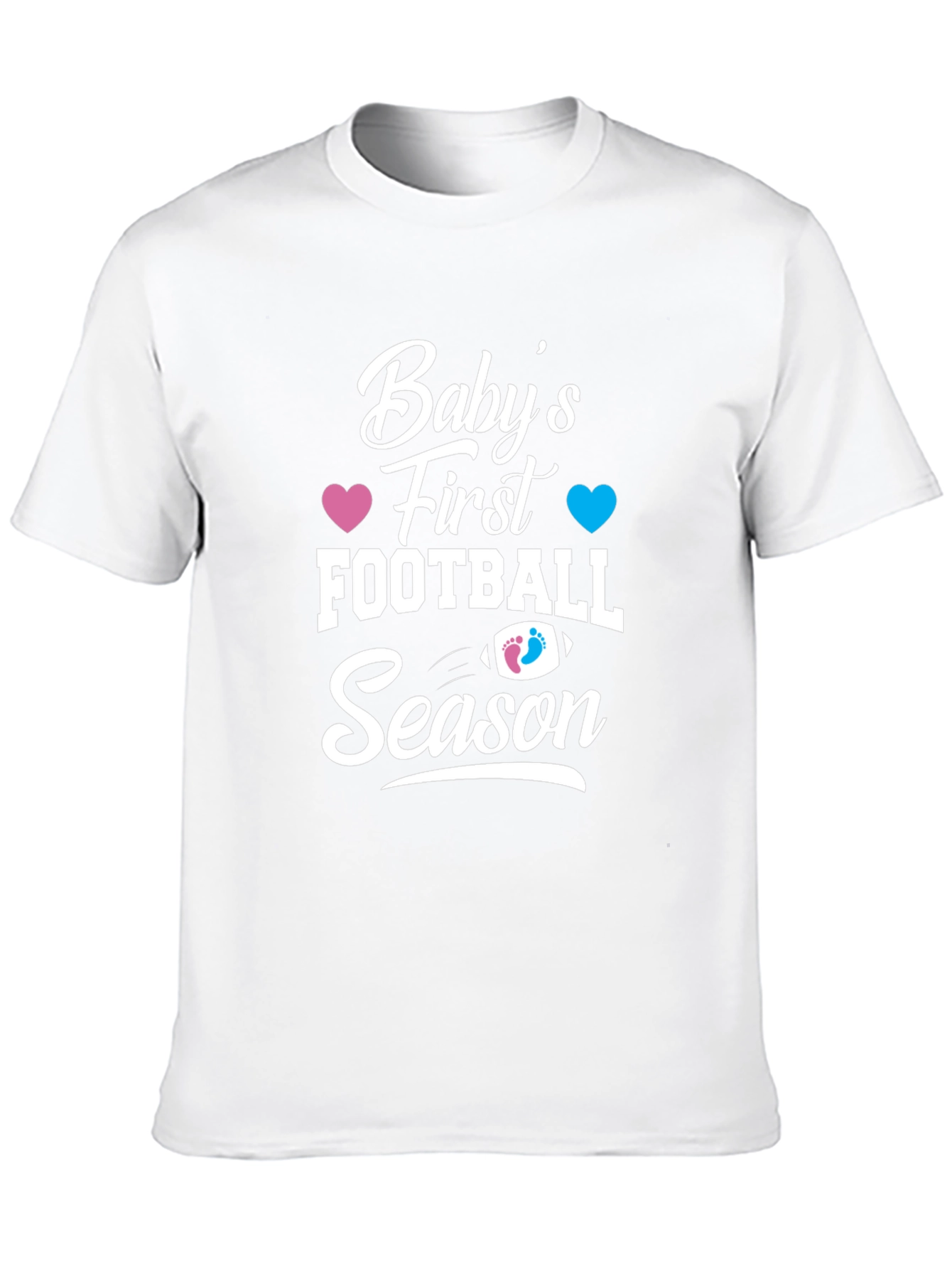 Babys First Football Season Gender Reveal T-Shirt
